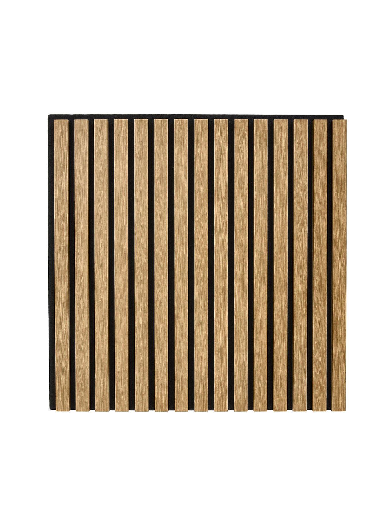 Image 2 of 7 of Living and Home 4-Pack MDF Wall Panels Wenge Effect 60cm W x 60cm H