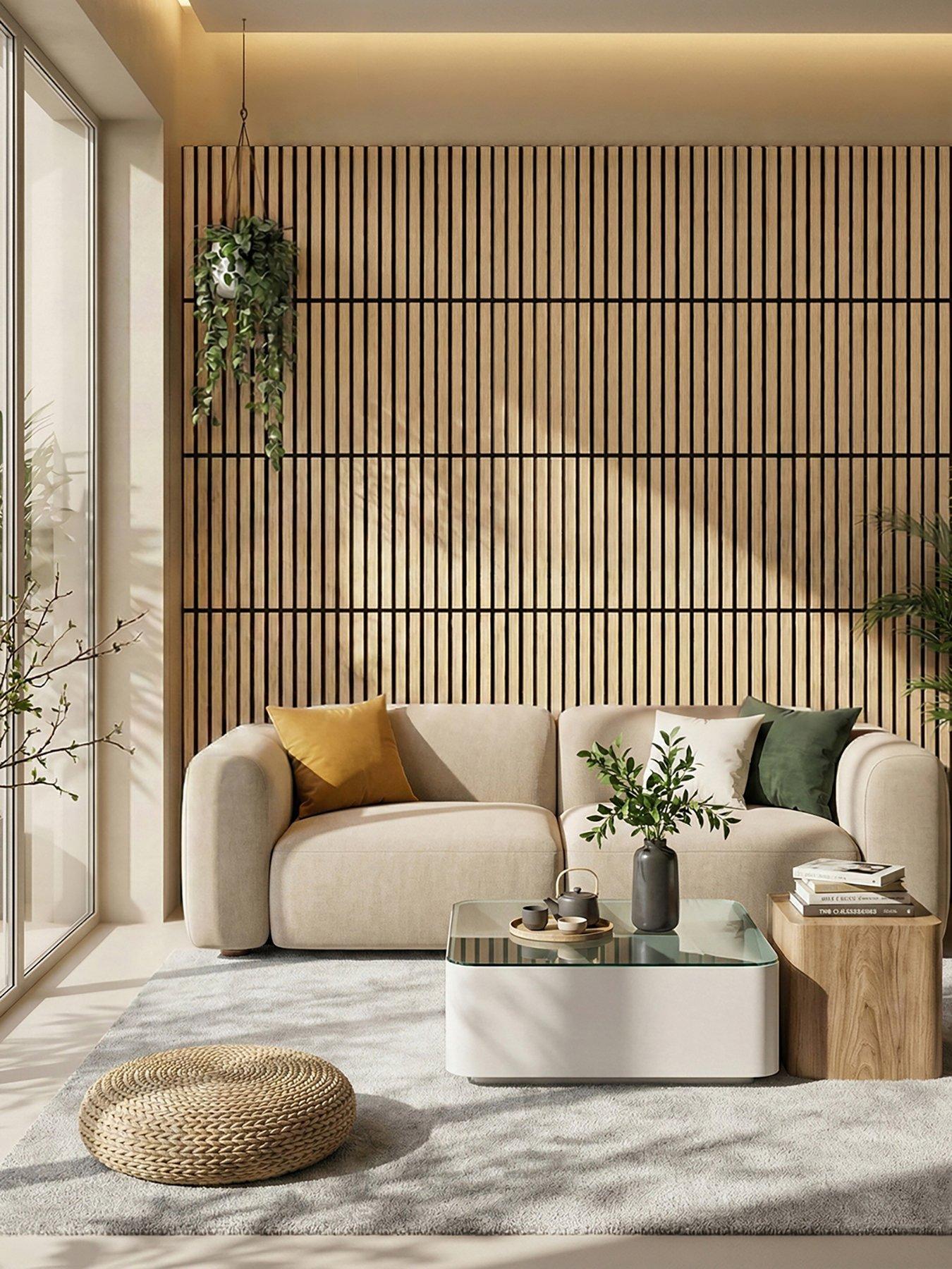 Image 5 of 7 of Living and Home 4-Pack MDF Wall Panels Wenge Effect 60cm W x 60cm H