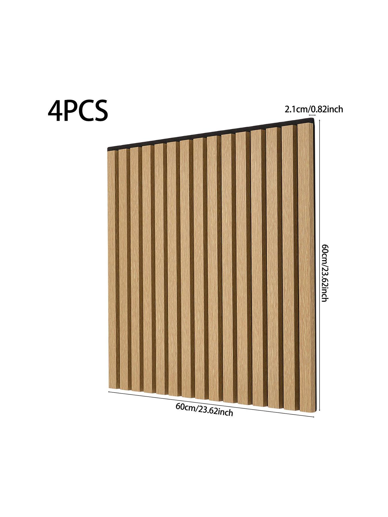Image 7 of 7 of Living and Home 4-Pack MDF Wall Panels Wenge Effect 60cm W x 60cm H