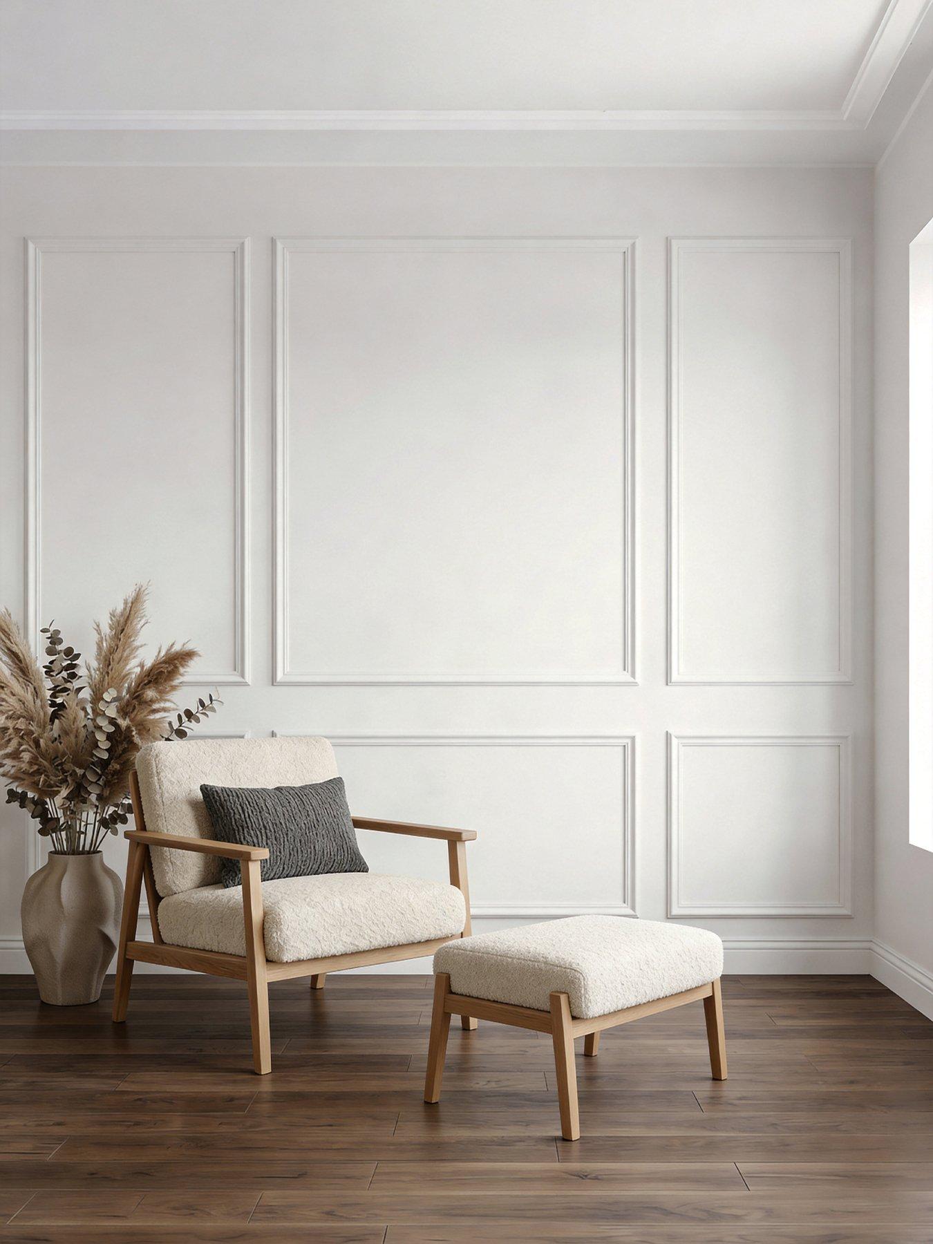 Image 1 of 7 of Living and Home Set of 3 Waterproof Self-Adhesive Pre-Cut Wall Moulding Frame Kit