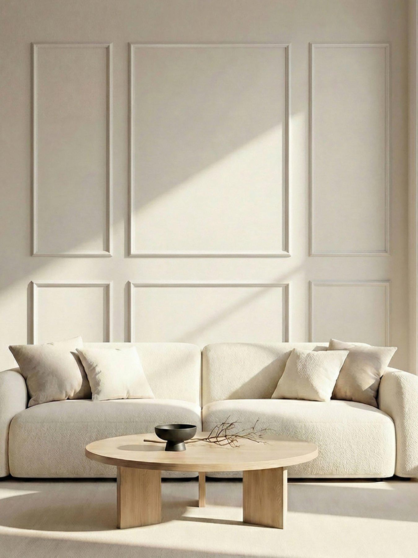 Image 5 of 7 of Living and Home Set of 3 Waterproof Self-Adhesive Pre-Cut Wall Moulding Frame Kit 4 Sizes