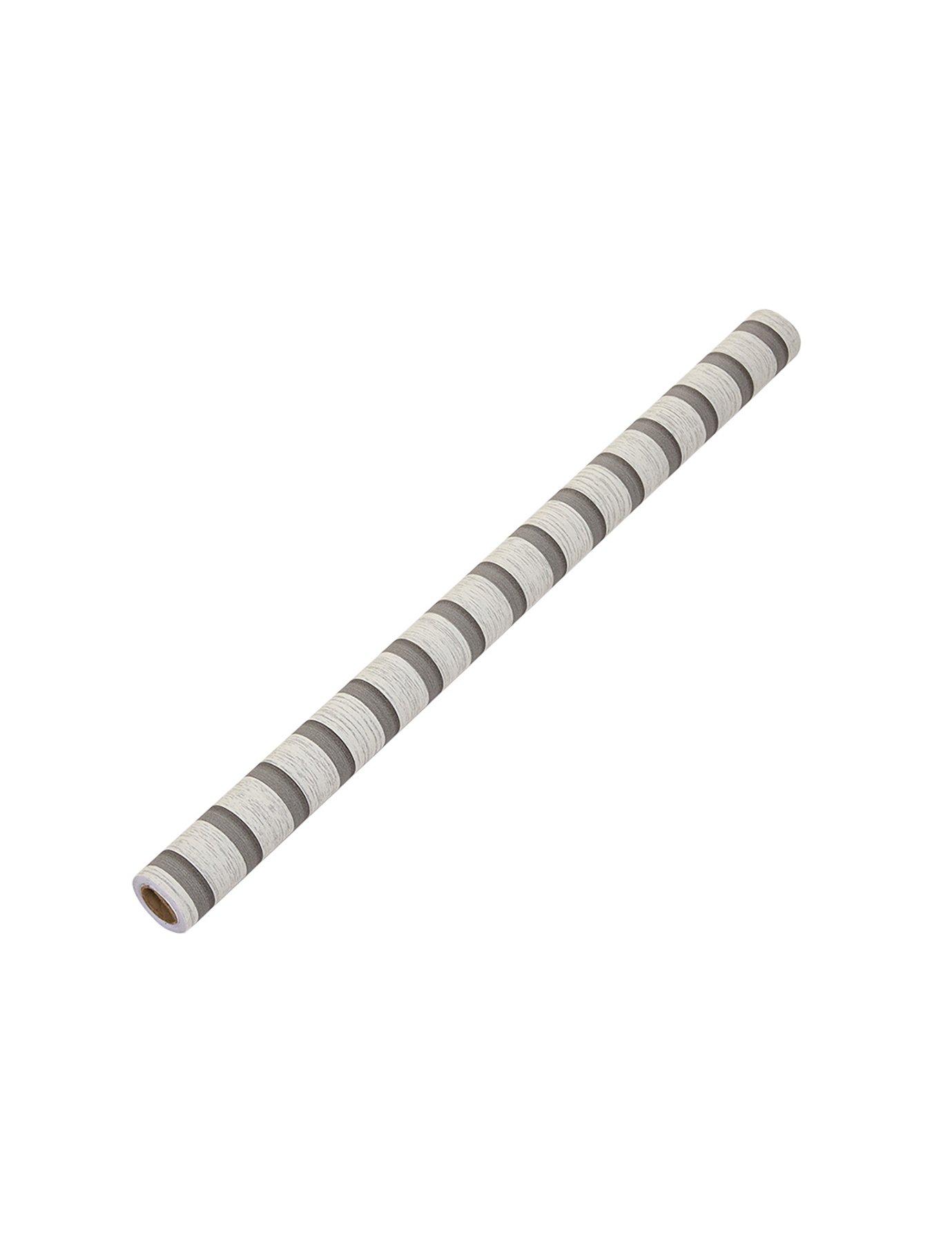 Image 2 of 7 of Living and Home Self-Adhesive Wood Grain Stripe PVC Wallpaper Beige 1000cm W x 60cm D