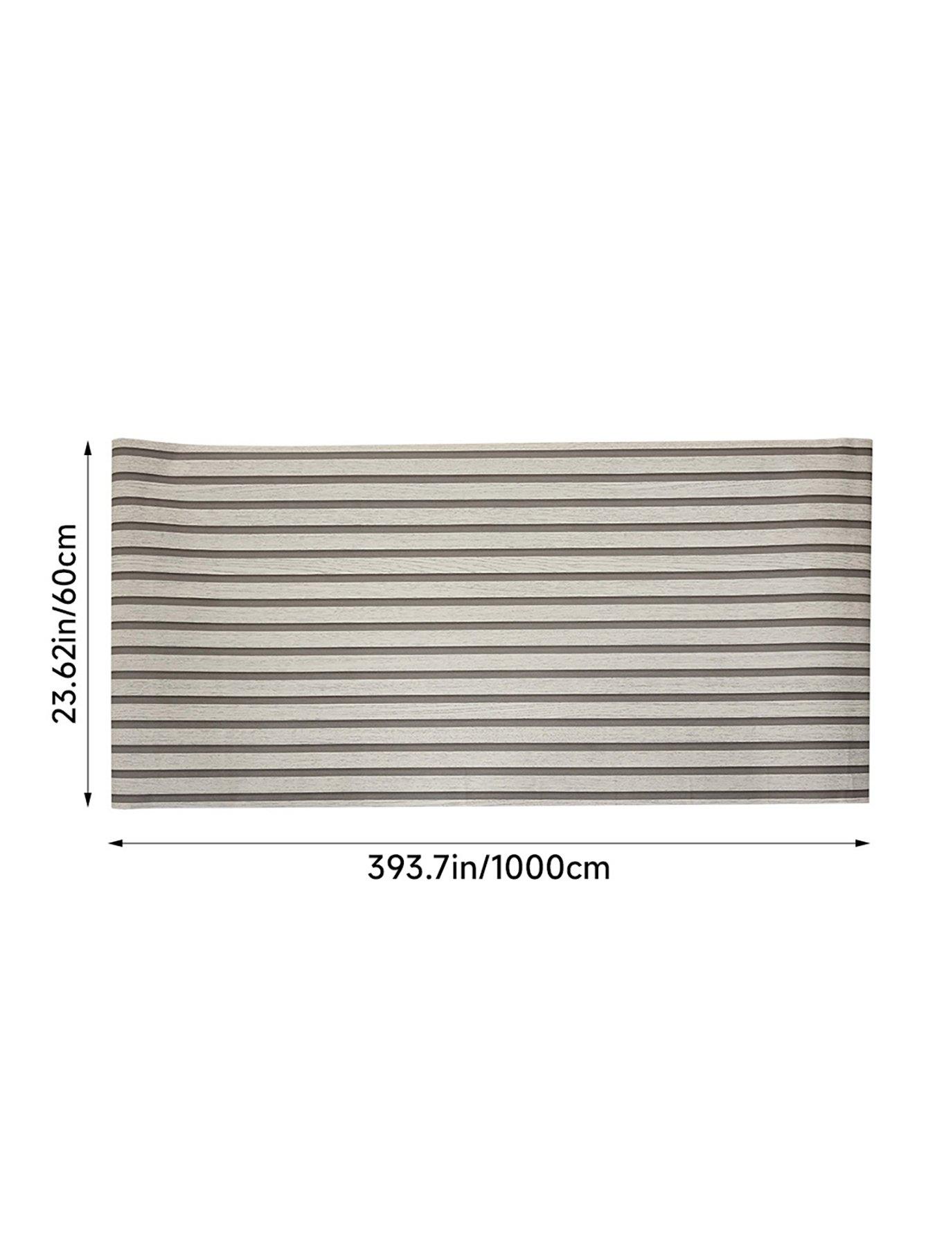 Image 7 of 7 of Living and Home Self-Adhesive Wood Grain Stripe PVC Wallpaper Beige 1000cm W x 60cm D