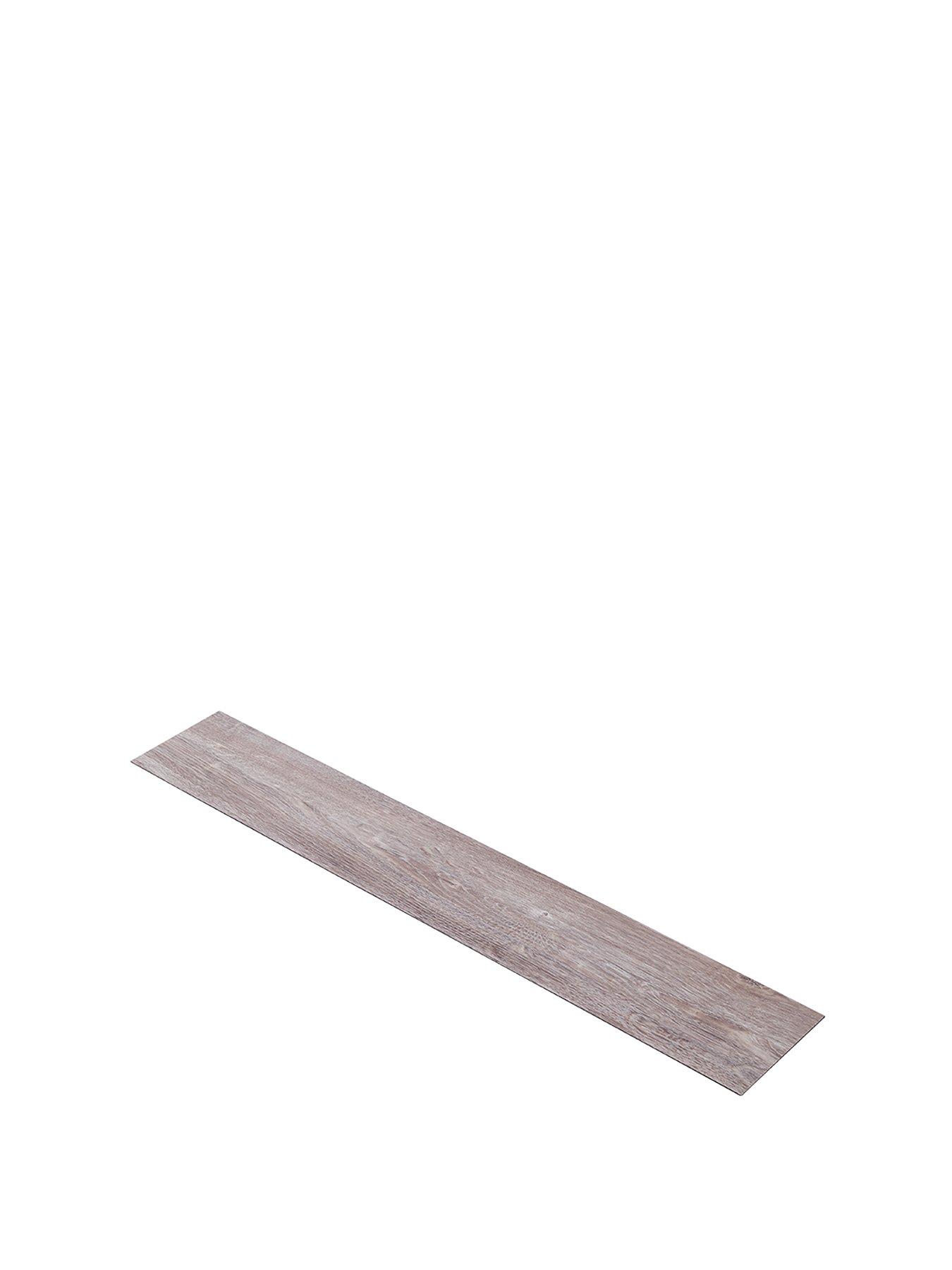 Image 2 of 7 of Living and Home 36Pcs Rustic Mist Oak Wood Grain Waterproof Self Adhesive PVC Flooring