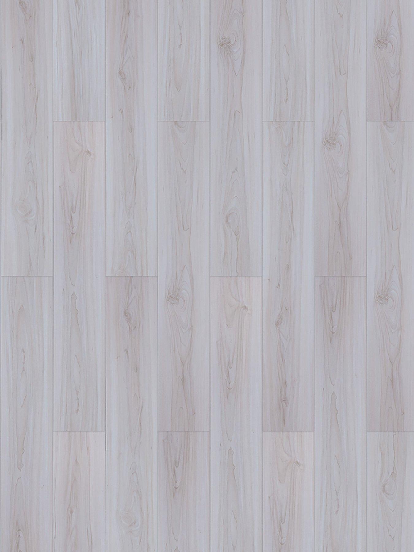 Image 6 of 7 of Living and Home 36Pcs White Oak Wood Grain Waterproof Self Adhesive PVC Flooring