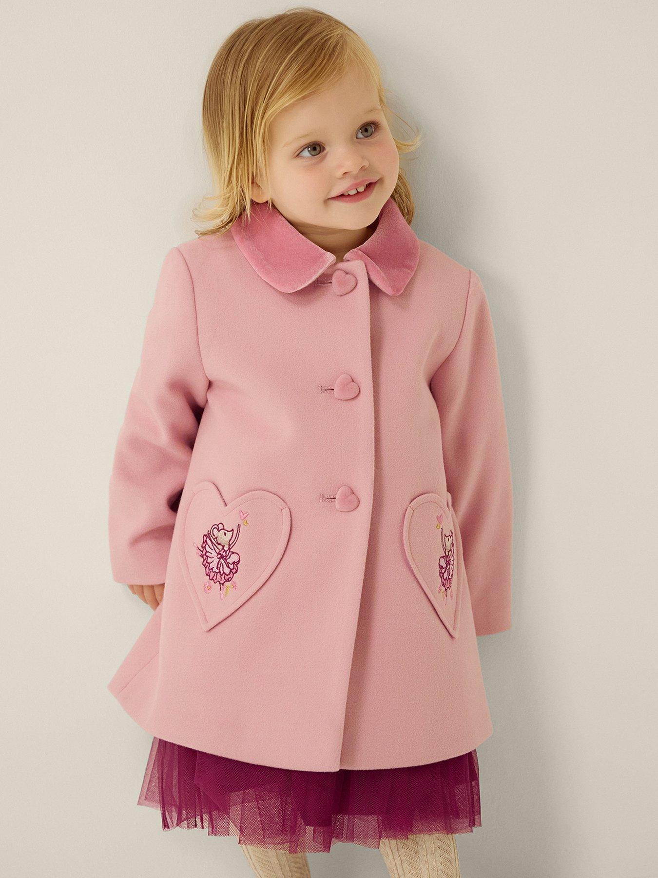 Monsoon Baby Girls Smart Fairy Ballerina Coat - Pink