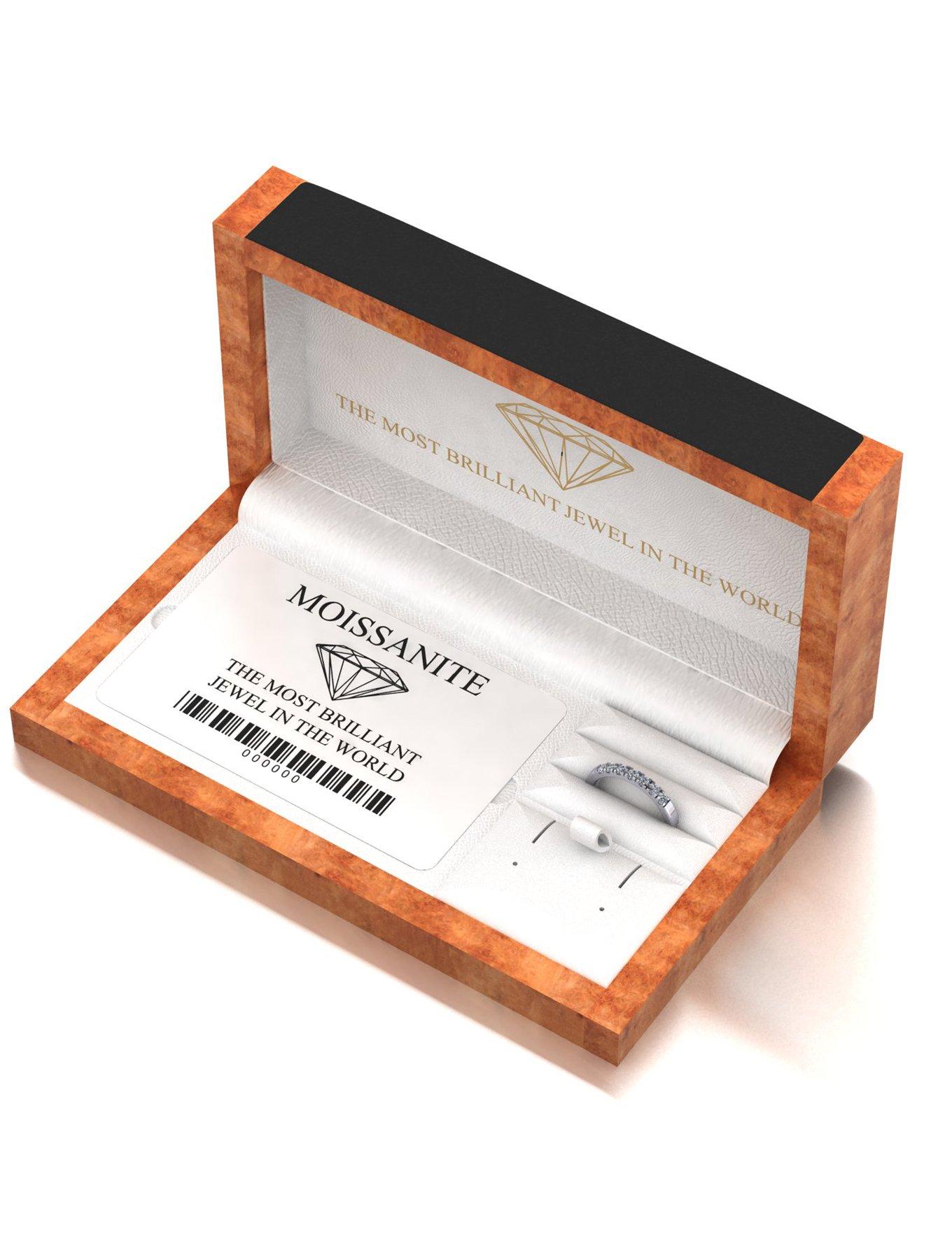 Image 5 of 5 of Moissanite Platinum 0.33ct total Moissanite Band Ring