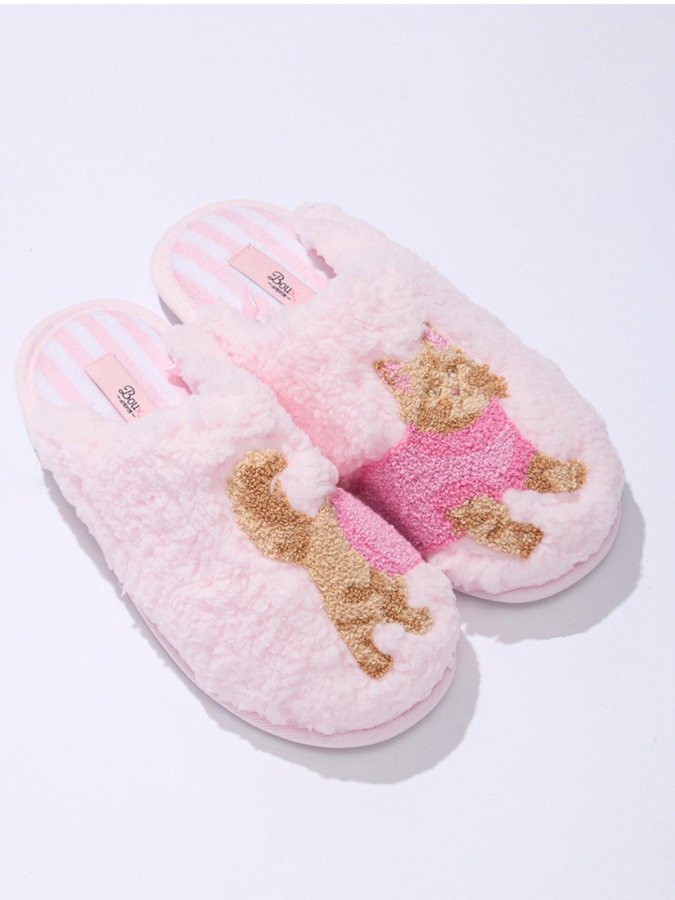 Boux Avenue Boux Avenue Kitty Love Borg Mule - Pink Mix