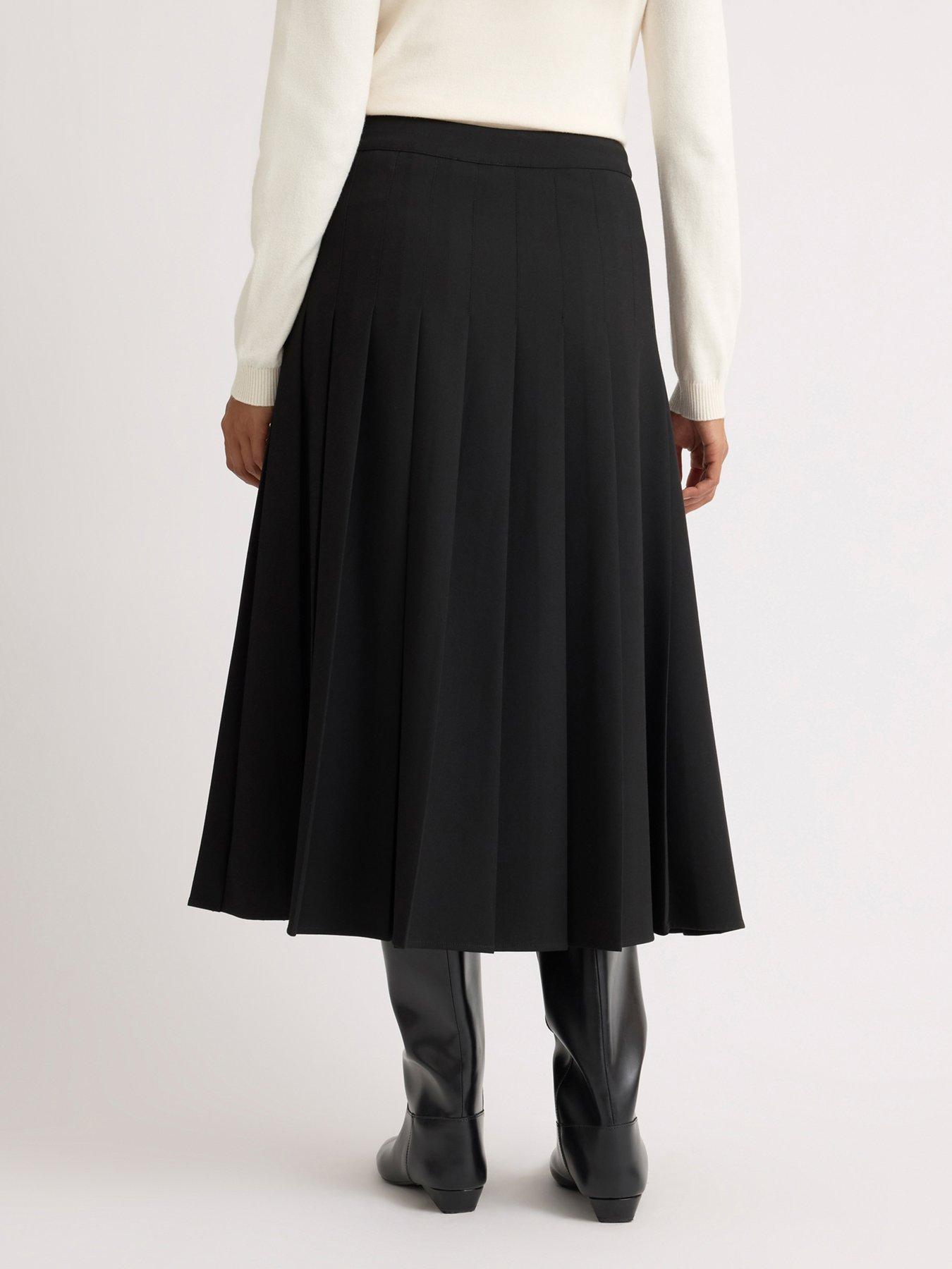 Image 2 of 4 of Albaray Double Buckle Skirt - Black