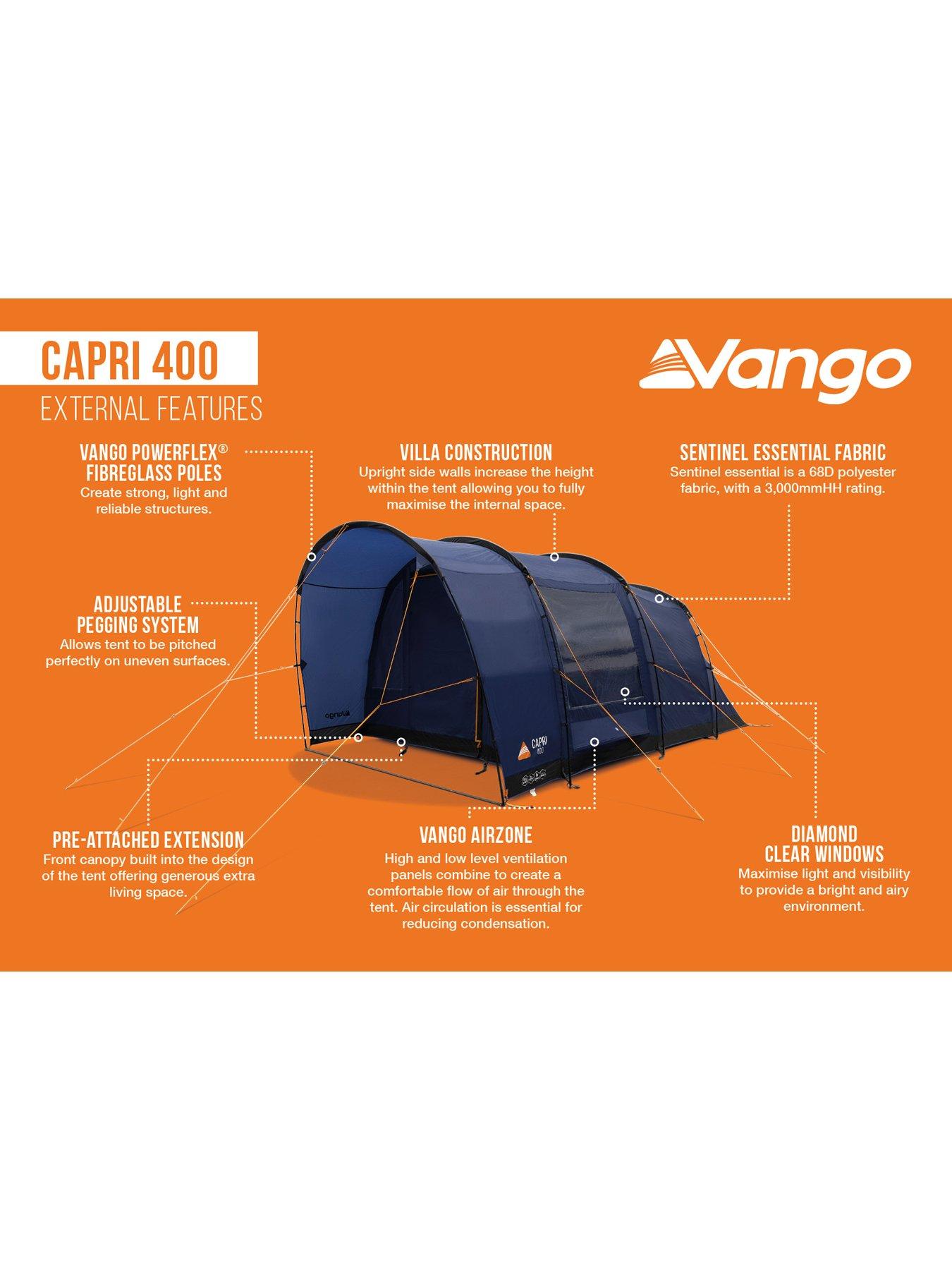 Image 3 of 7 of Vango Capri 400 Twilight Blue Tent