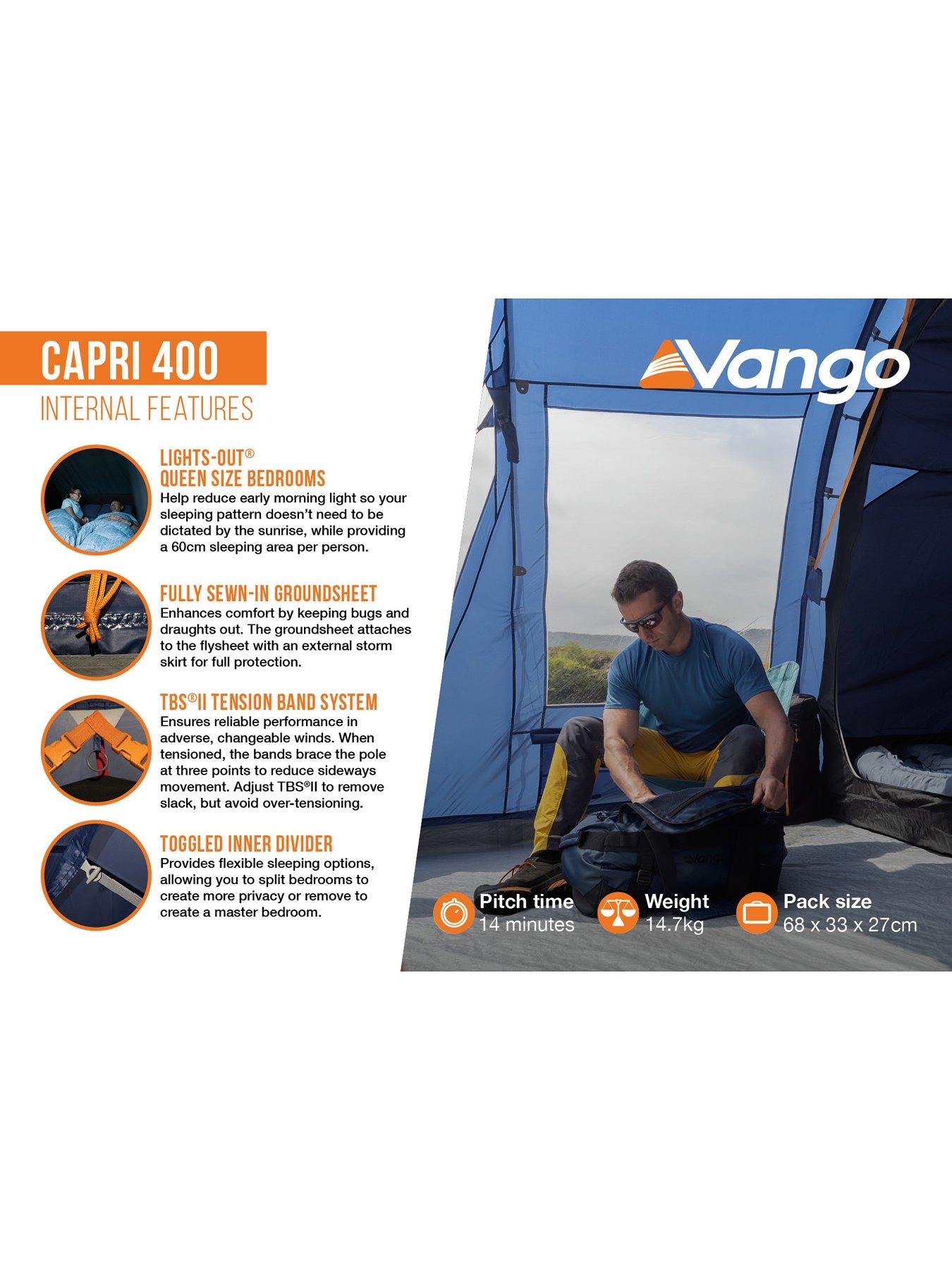 Image 4 of 7 of Vango Capri 400 Twilight Blue Tent