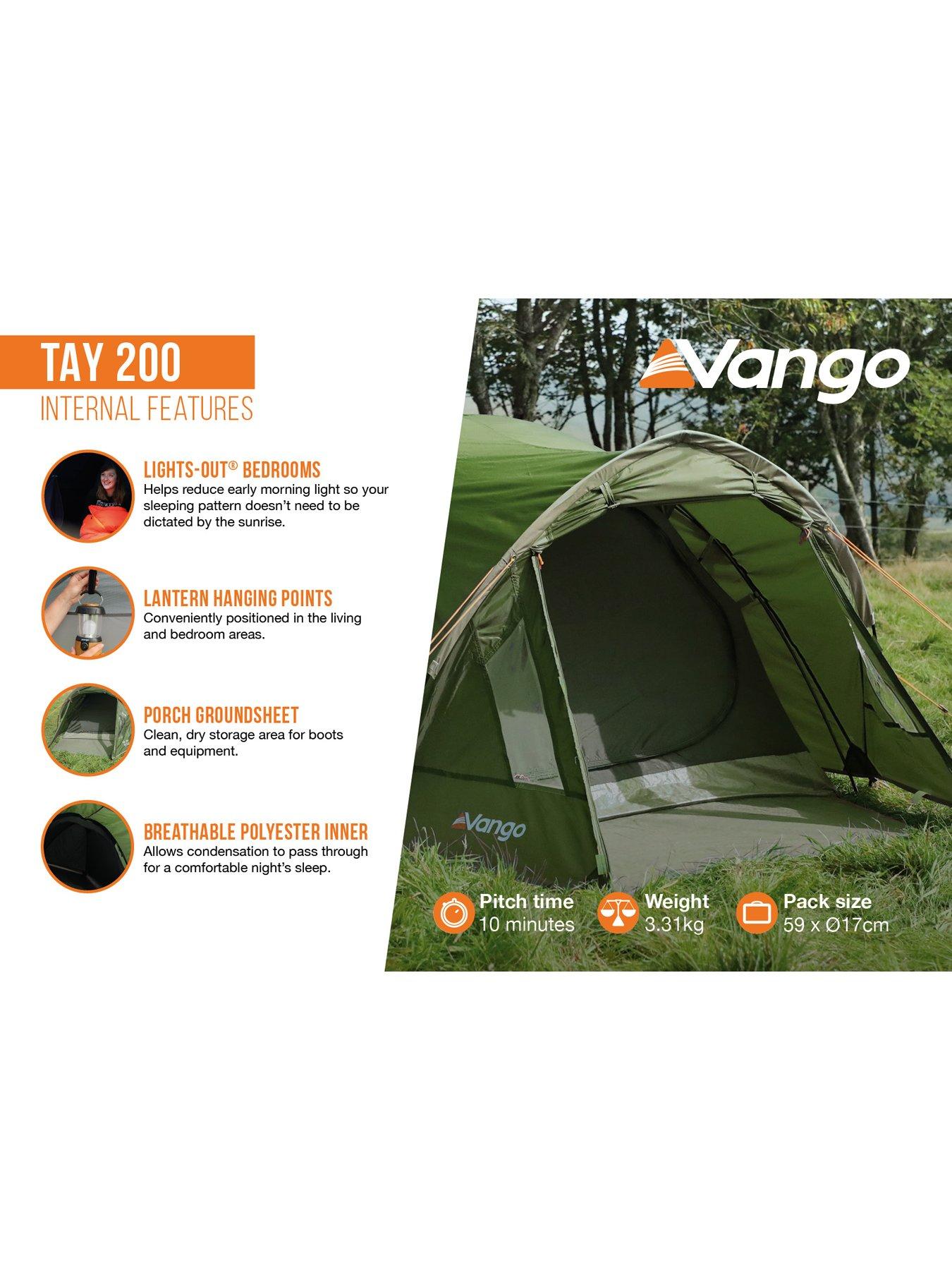Image 4 of 7 of Vango Tay 200 Peridot Green Tent