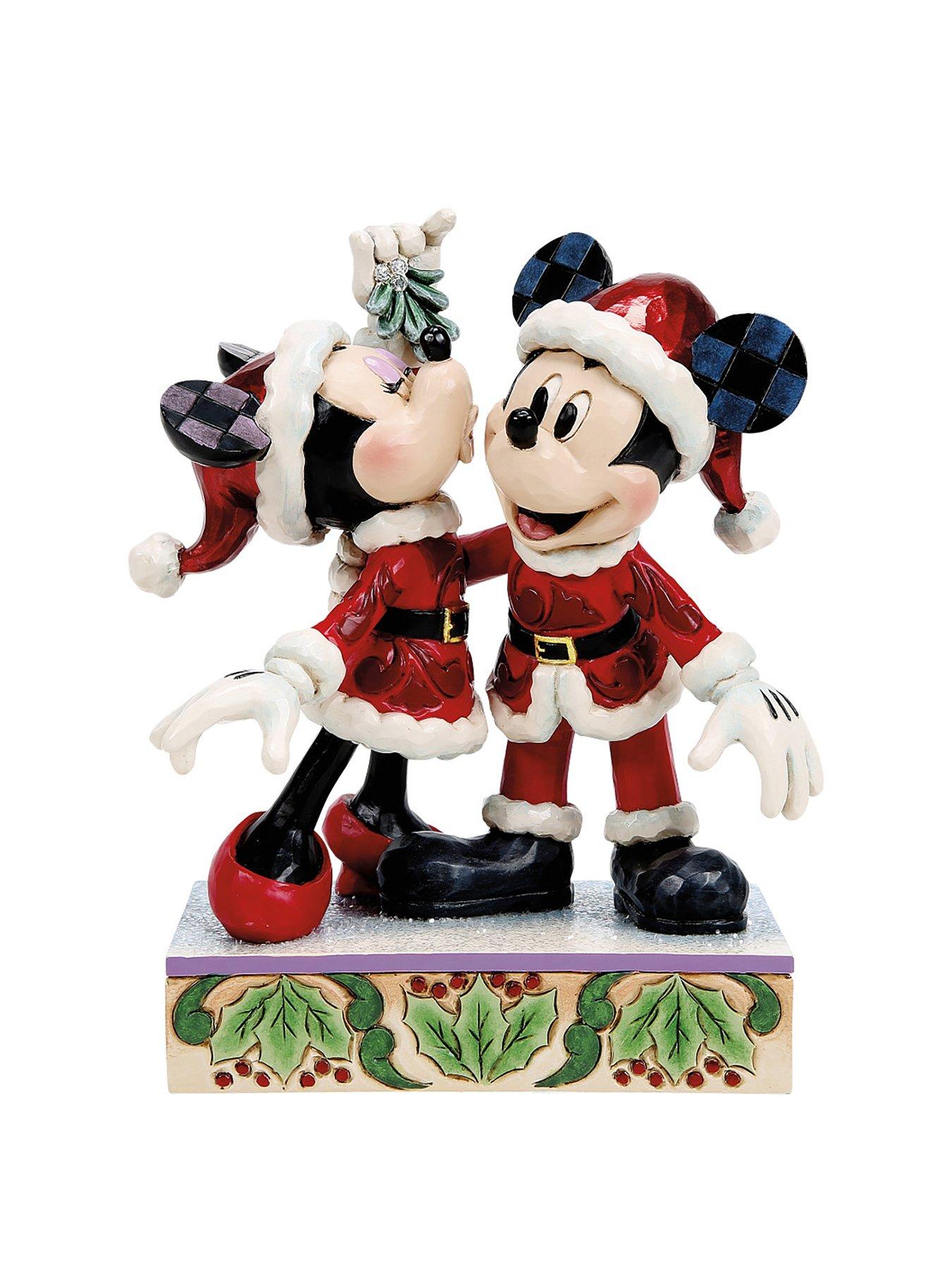 Image 1 of 5 of Disney Mistletoe Mickey &amp; Minnie Figurine