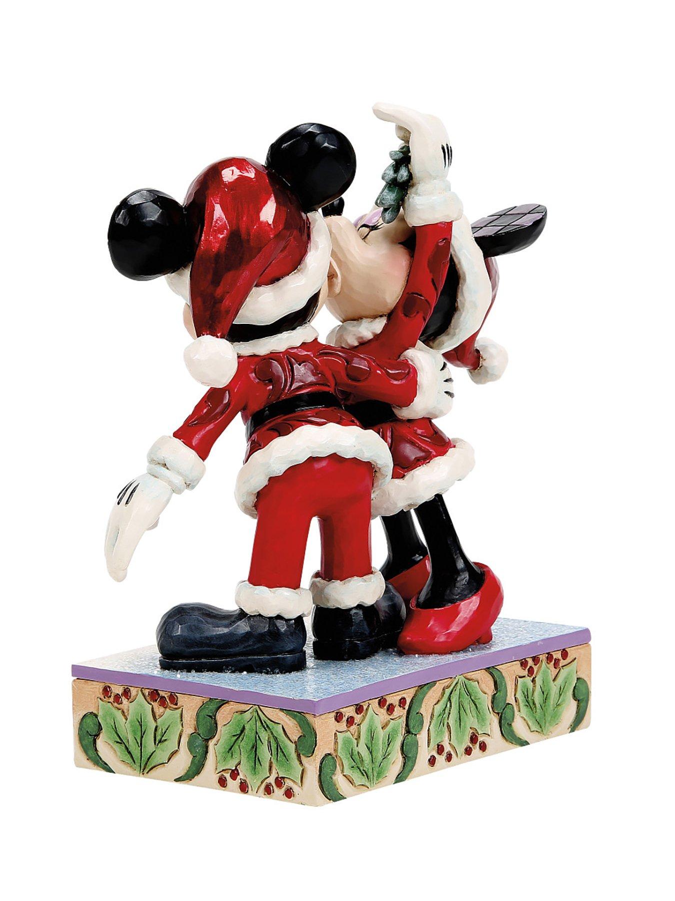 Image 5 of 5 of Disney Mistletoe Mickey &amp; Minnie Figurine