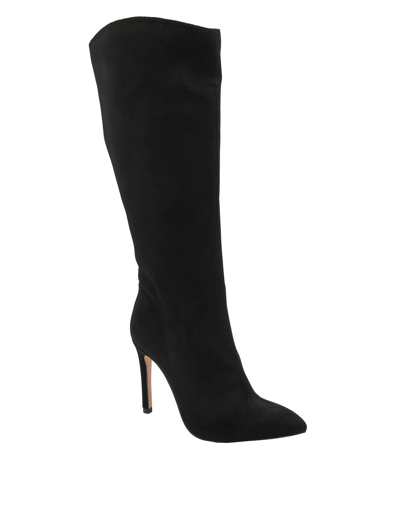 Ravel Gibson Knee High Heeled Boot - Black