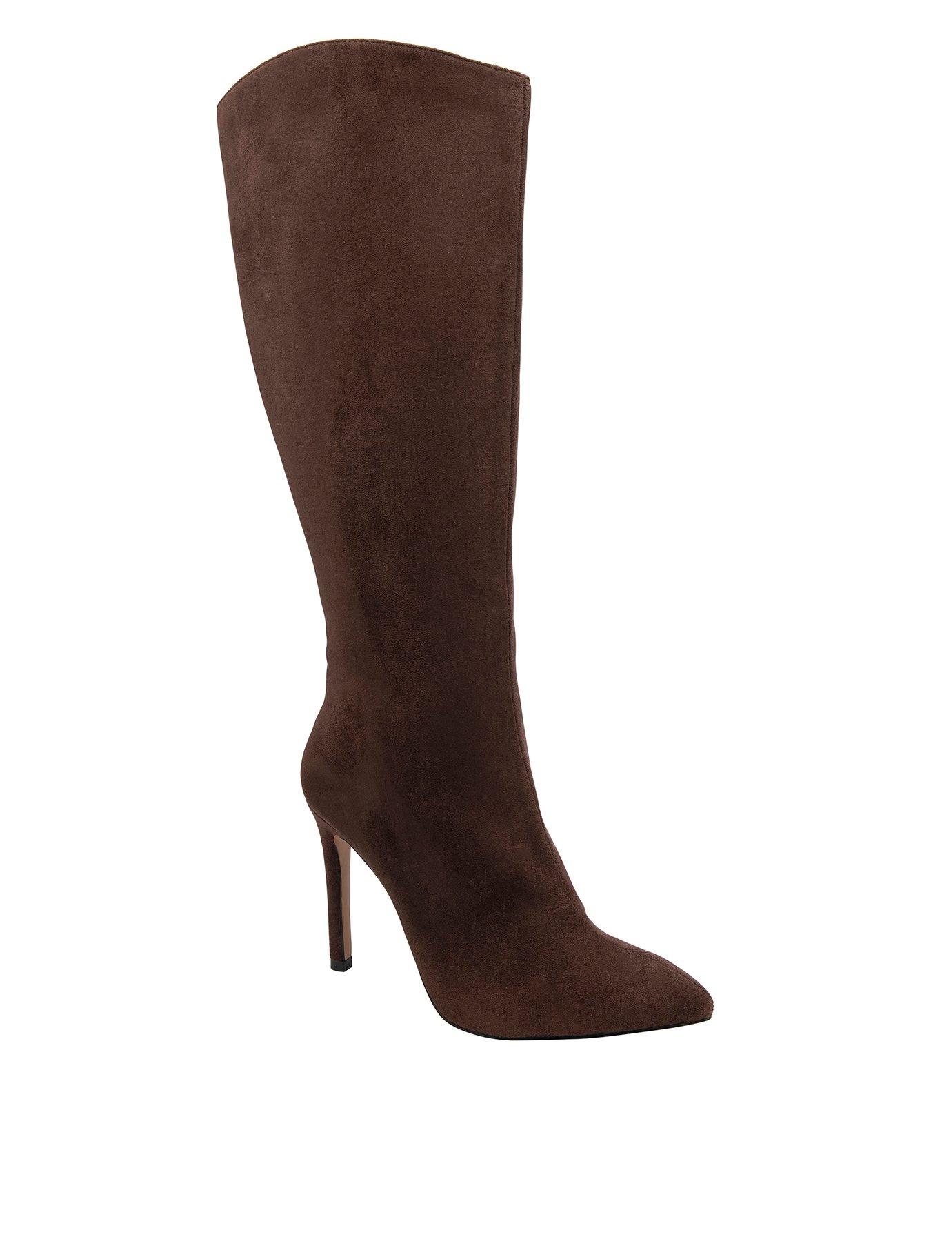 Ravel Gibson Knee High Heeled Boot - Brown