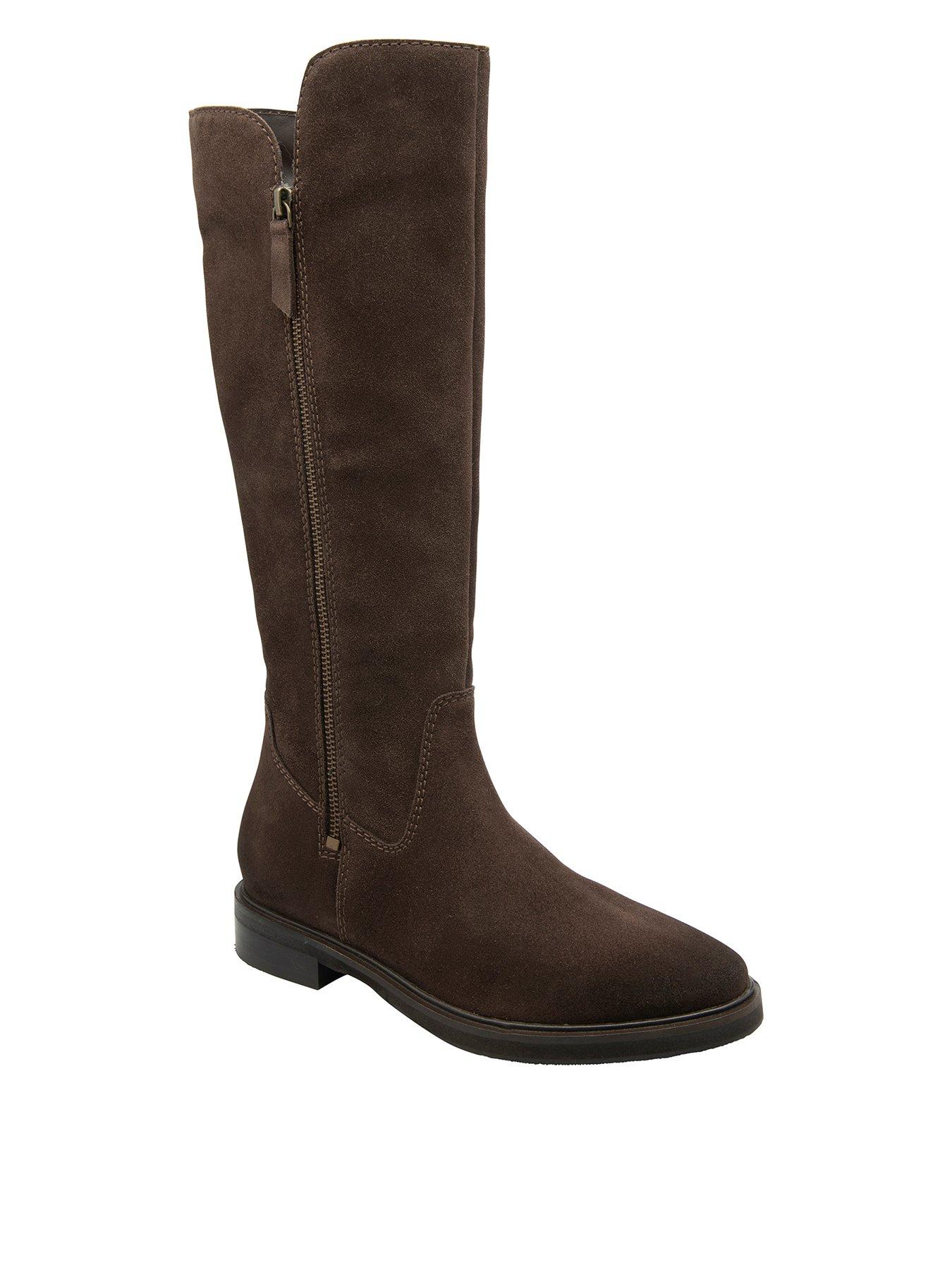 Ravel Ashington Zip Thru Knee High Riding Boot - Brown