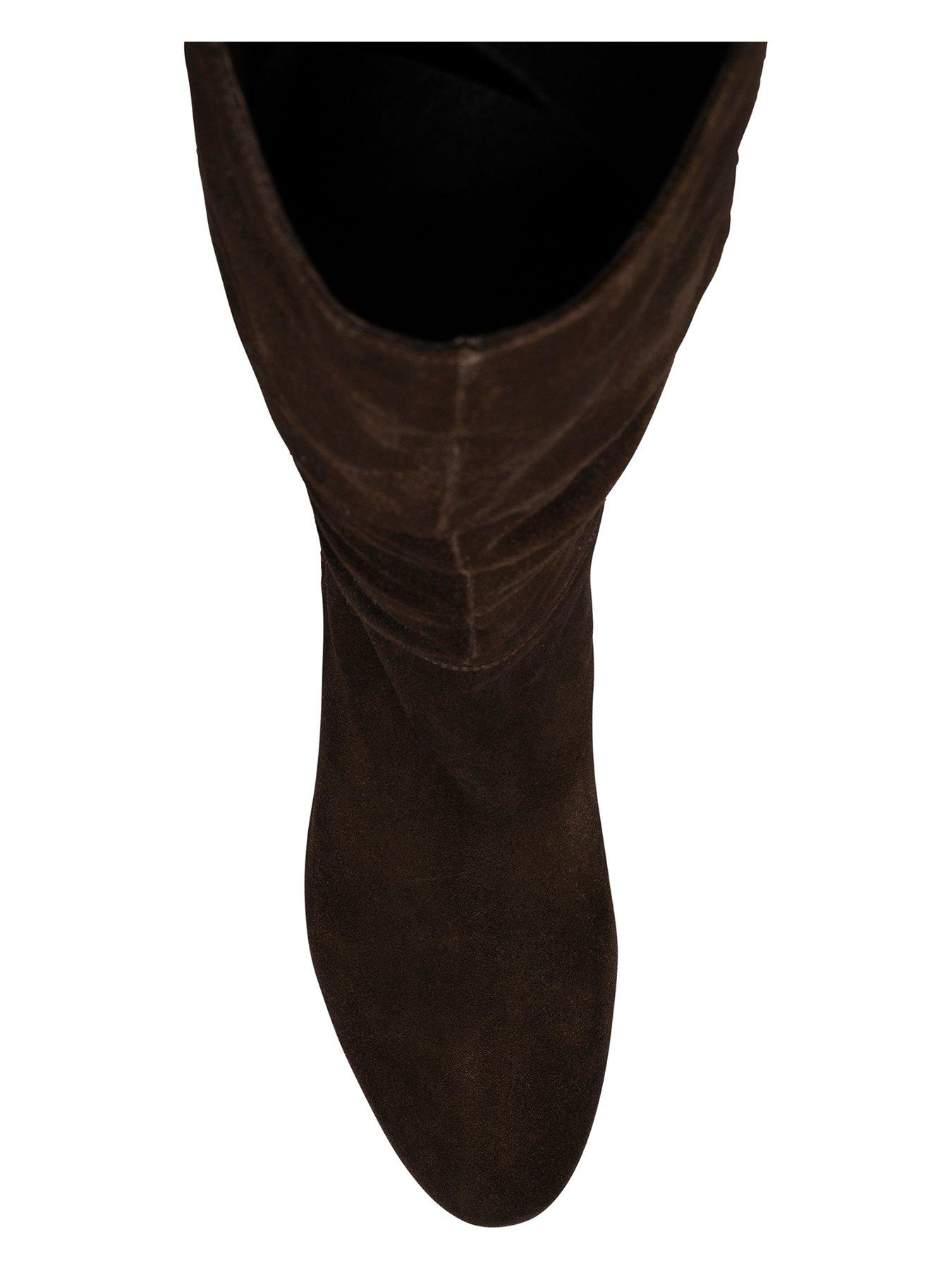 Image 4 of 4 of Ravel Farley Block Heel Slouch Knee Boot - Brown