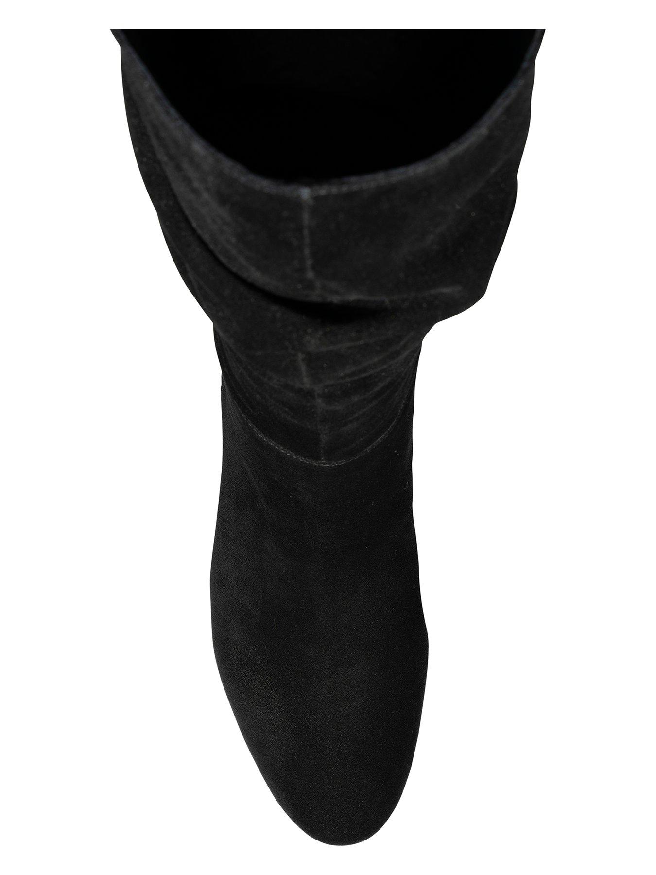 Image 4 of 4 of Ravel Farley Block Heel Slouch Knee Boot - Black