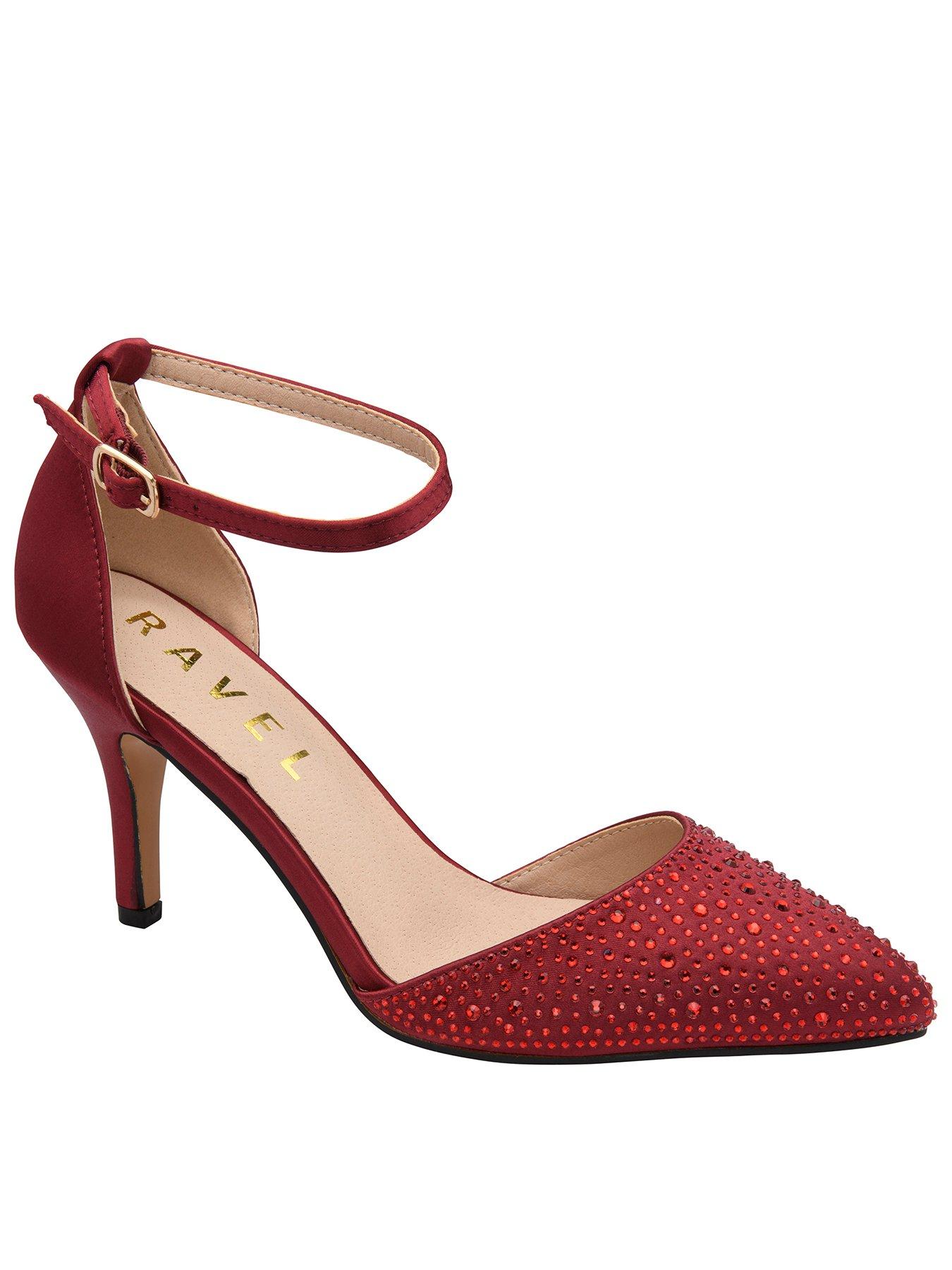 Image 1 of 4 of Ravel Hale Court Heel Shoe - Red