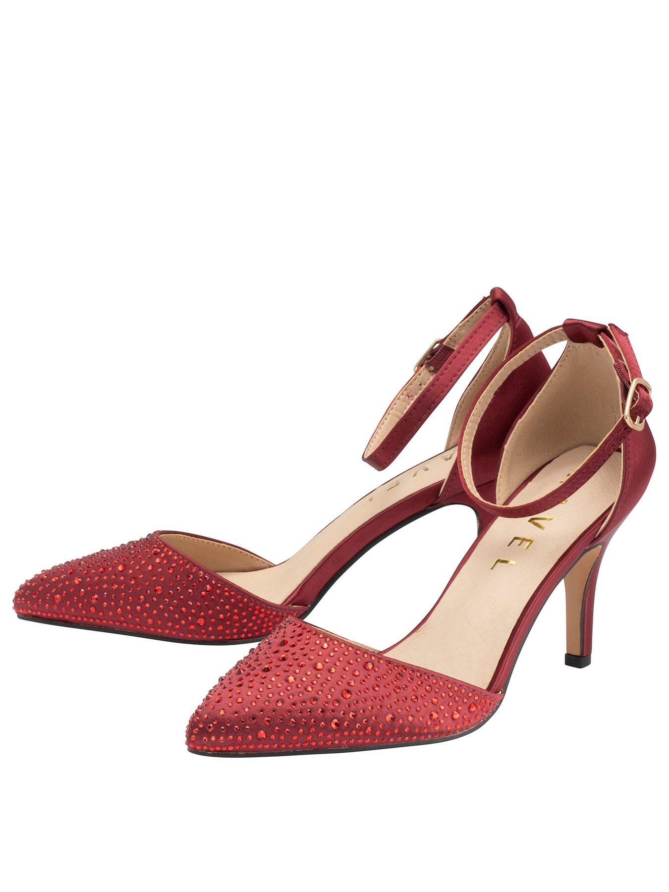 Image 2 of 4 of Ravel Hale Court Heel Shoe - Red