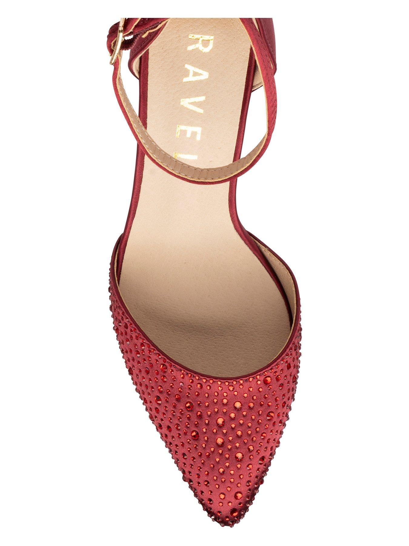 Image 4 of 4 of Ravel Hale Court Heel Shoe - Red