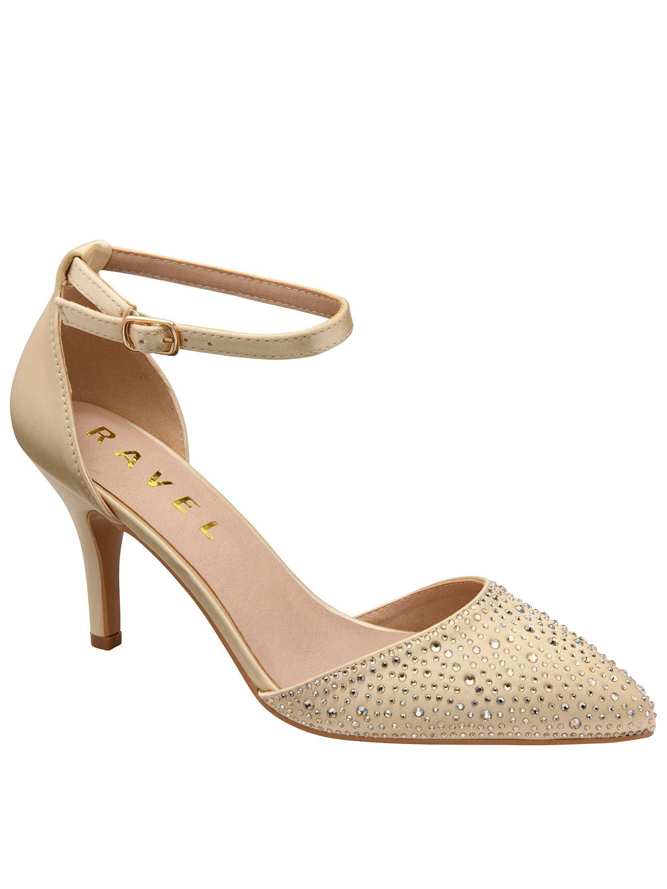 Image 1 of 4 of Ravel Hale Court Heel Shoe - Gold