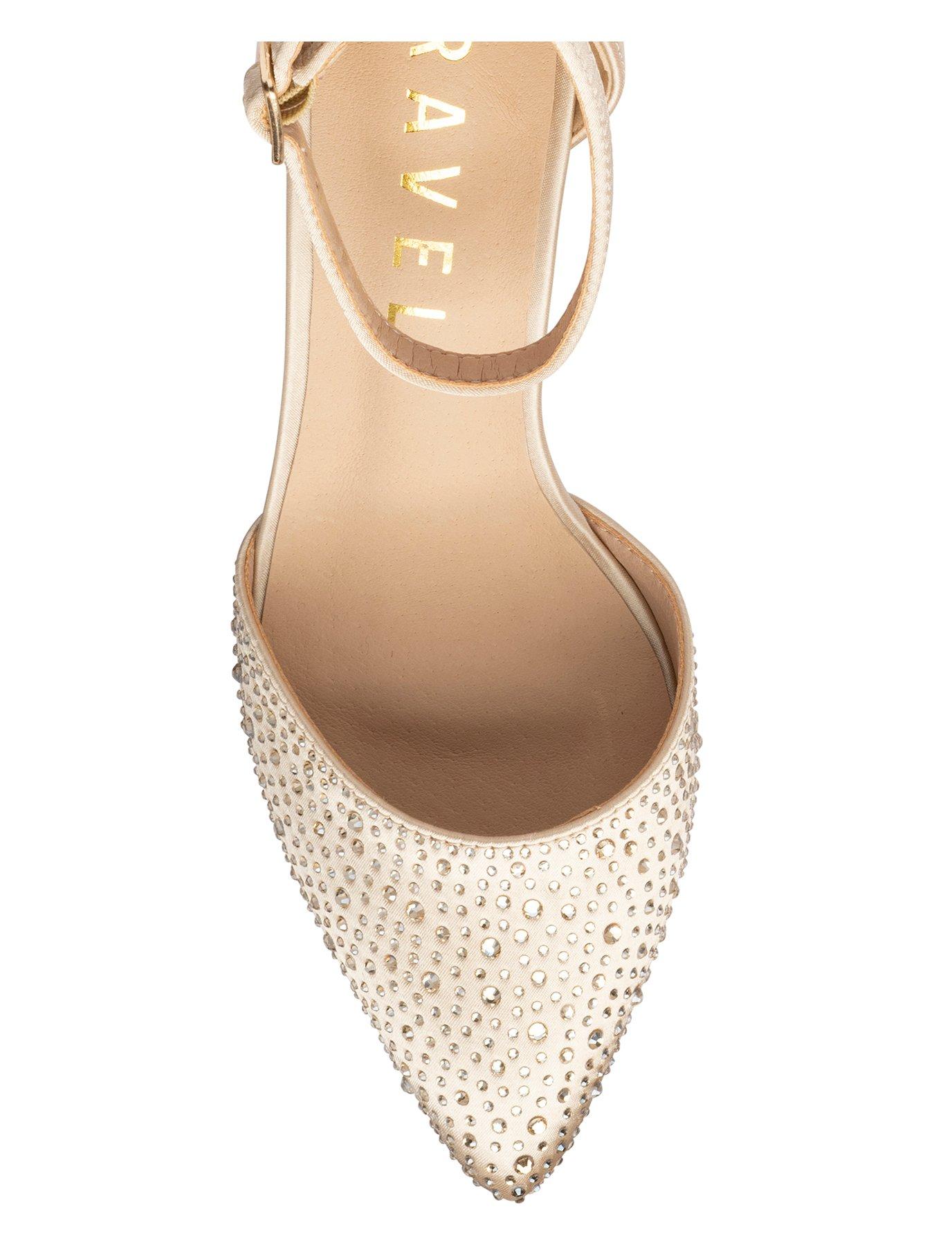 Image 4 of 4 of Ravel Hale Court Heel Shoe - Gold