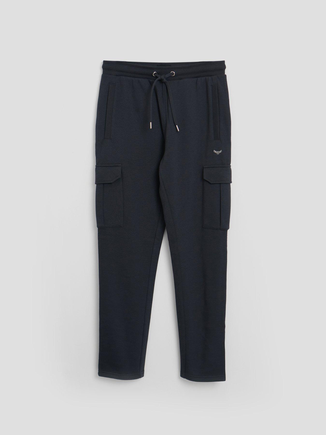 Image 5 of 5 of Threadbare Mens Cotton Rich Cargo Joggers - Black