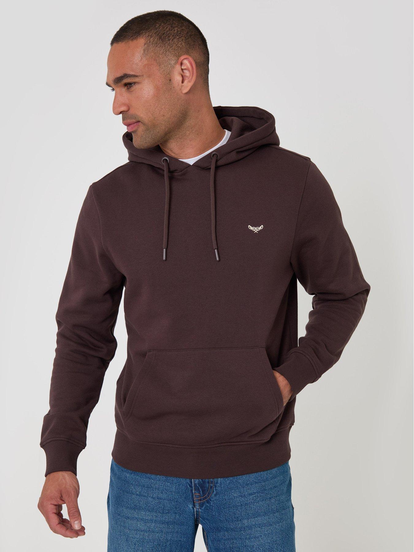 Image 1 of 4 of Threadbare Cotton Rich Overhead Hoodie In Brown