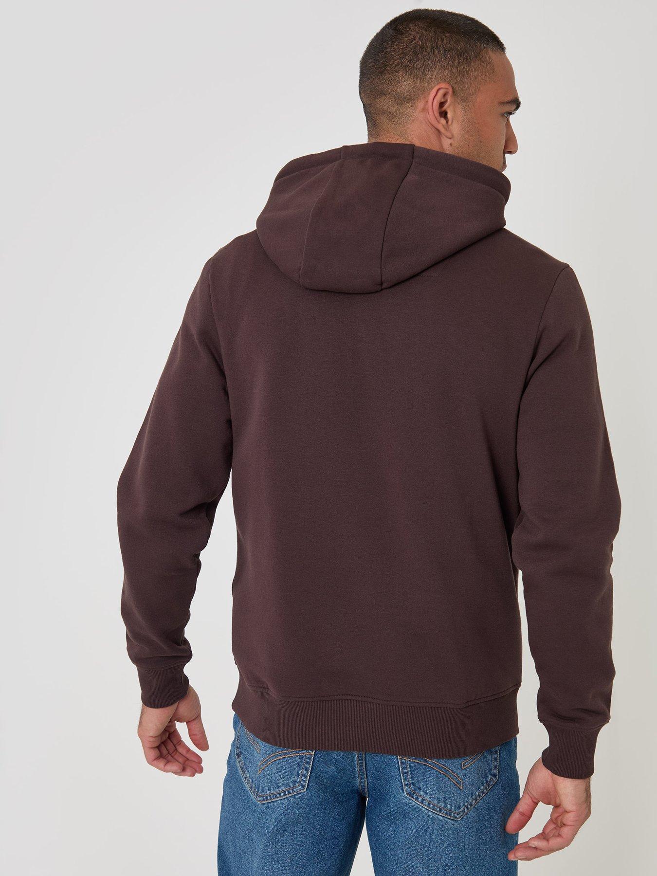 Image 2 of 4 of Threadbare Cotton Rich Overhead Hoodie In Brown