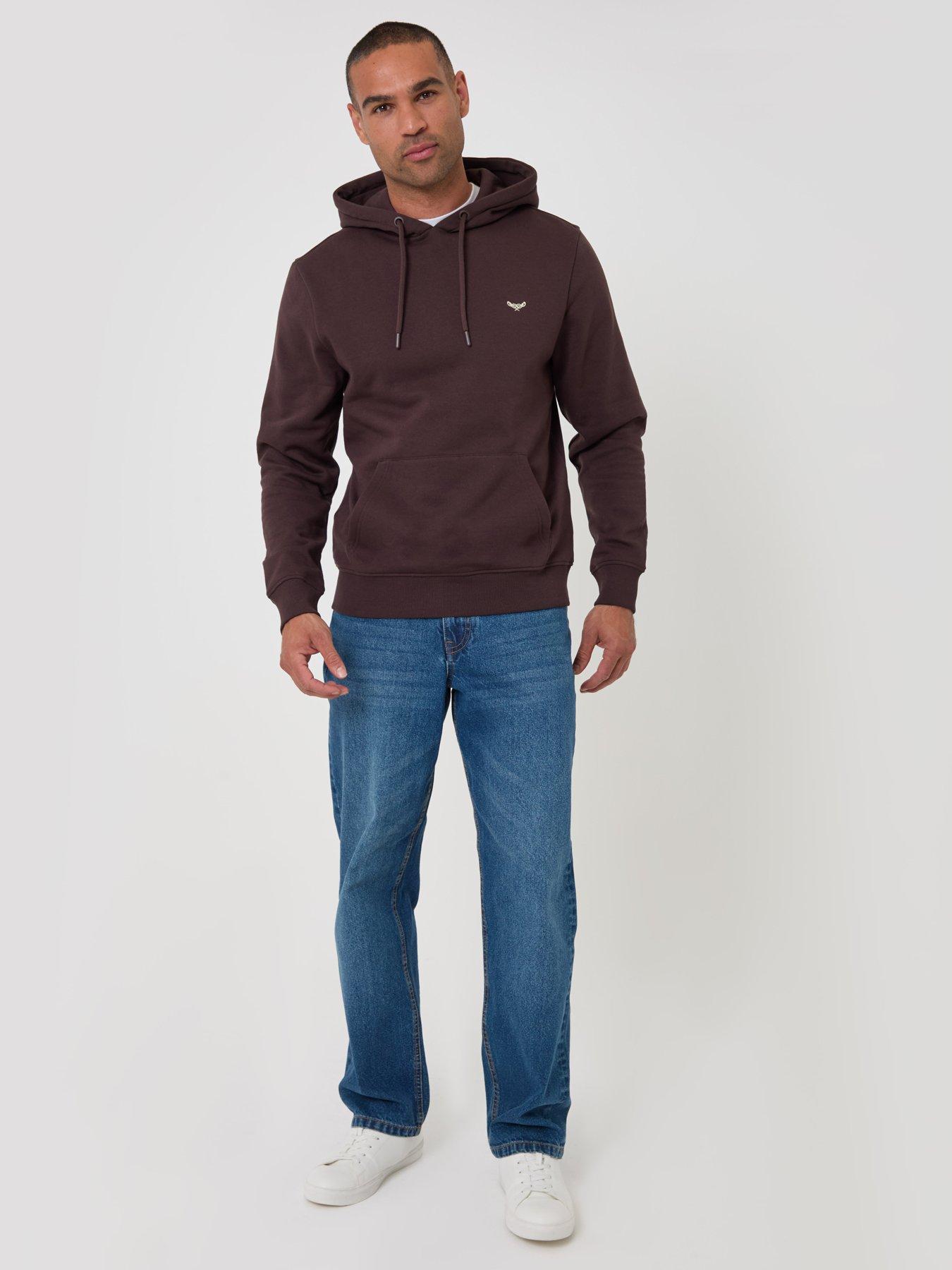 Image 3 of 4 of Threadbare Cotton Rich Overhead Hoodie In Brown