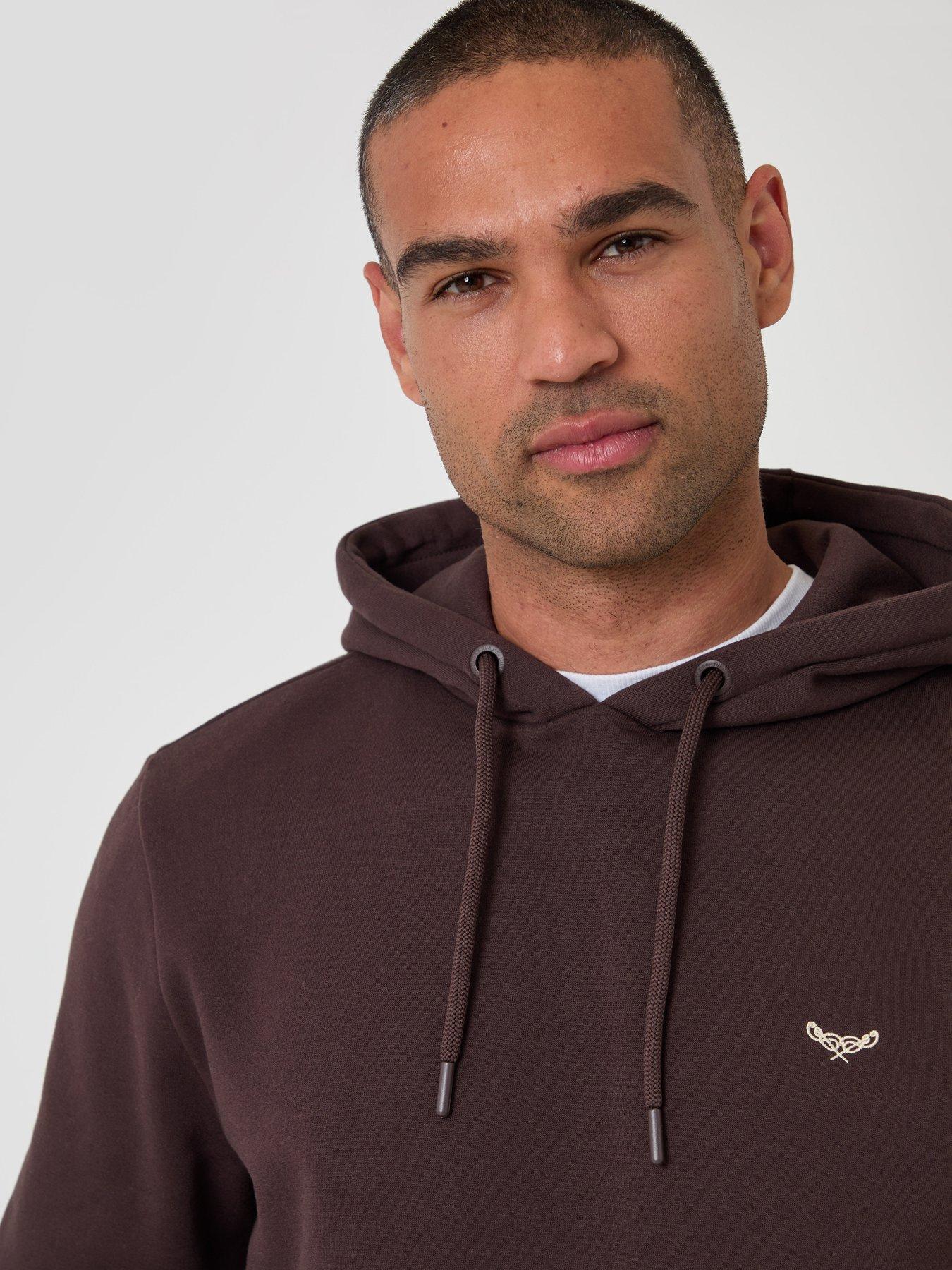 Image 4 of 4 of Threadbare Cotton Rich Overhead Hoodie In Brown