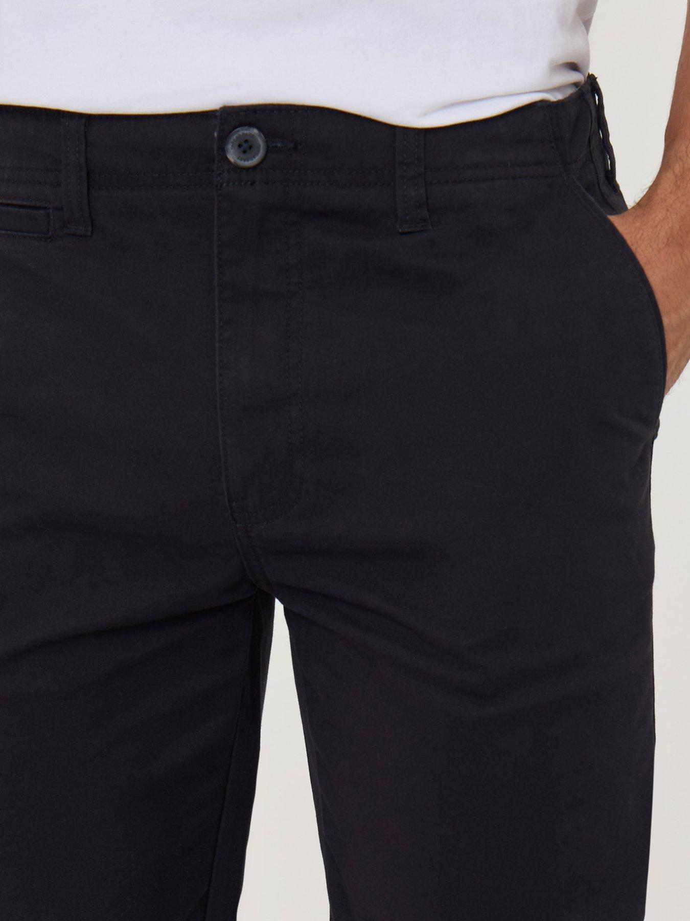 Image 4 of 4 of Threadbare Mens Slim Fit Chino Trousers - Black