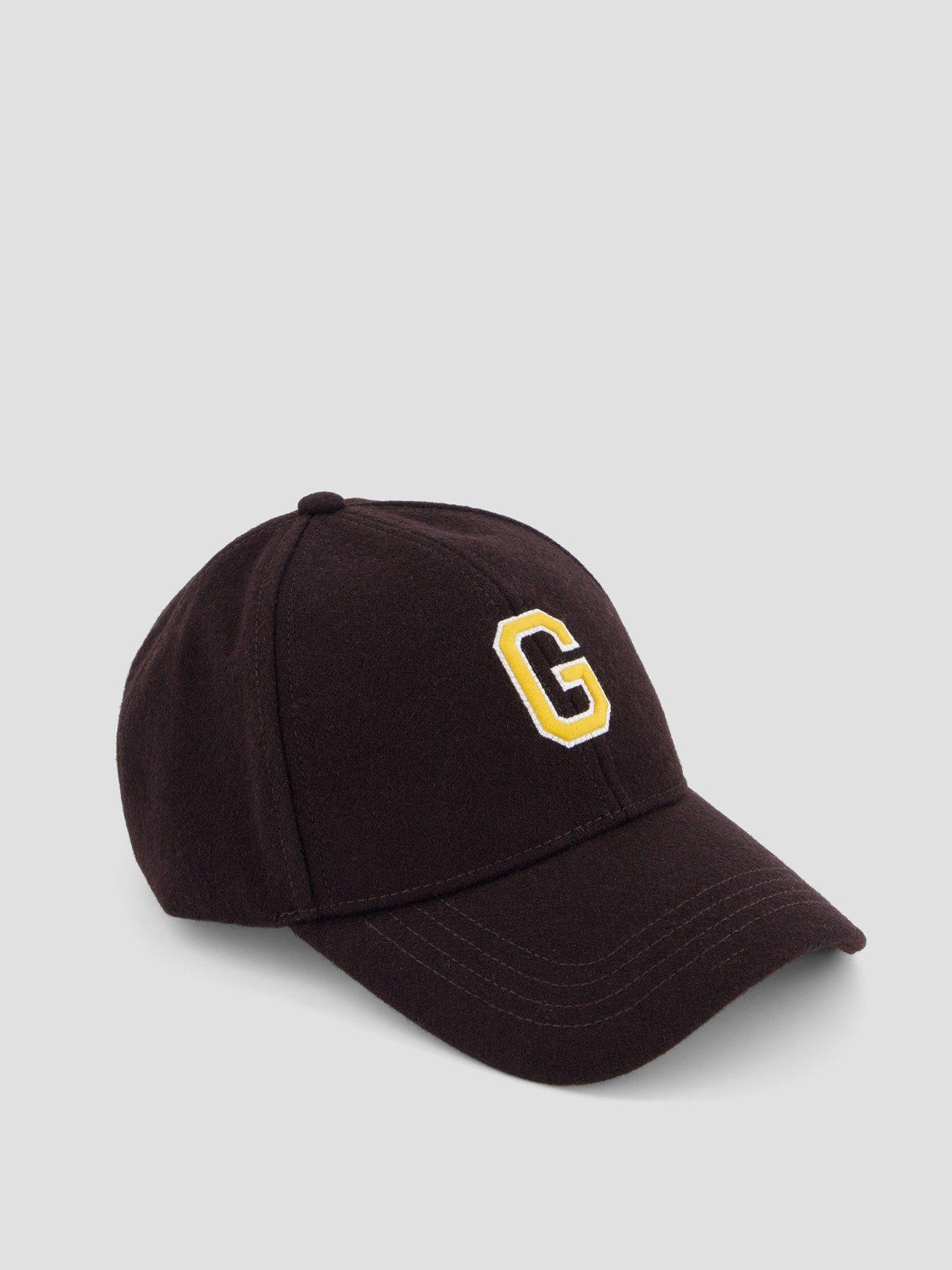 Image 2 of 4 of GANT Mens Wool Blend Adjustable Logo Cap - Brown