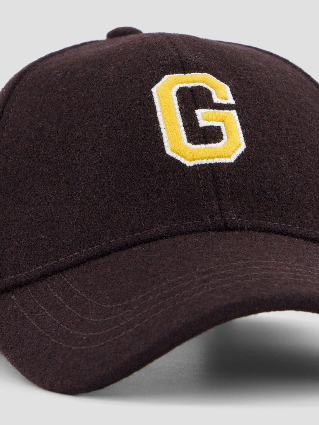Image 3 of 4 of GANT Mens Wool Blend Adjustable Logo Cap - Brown