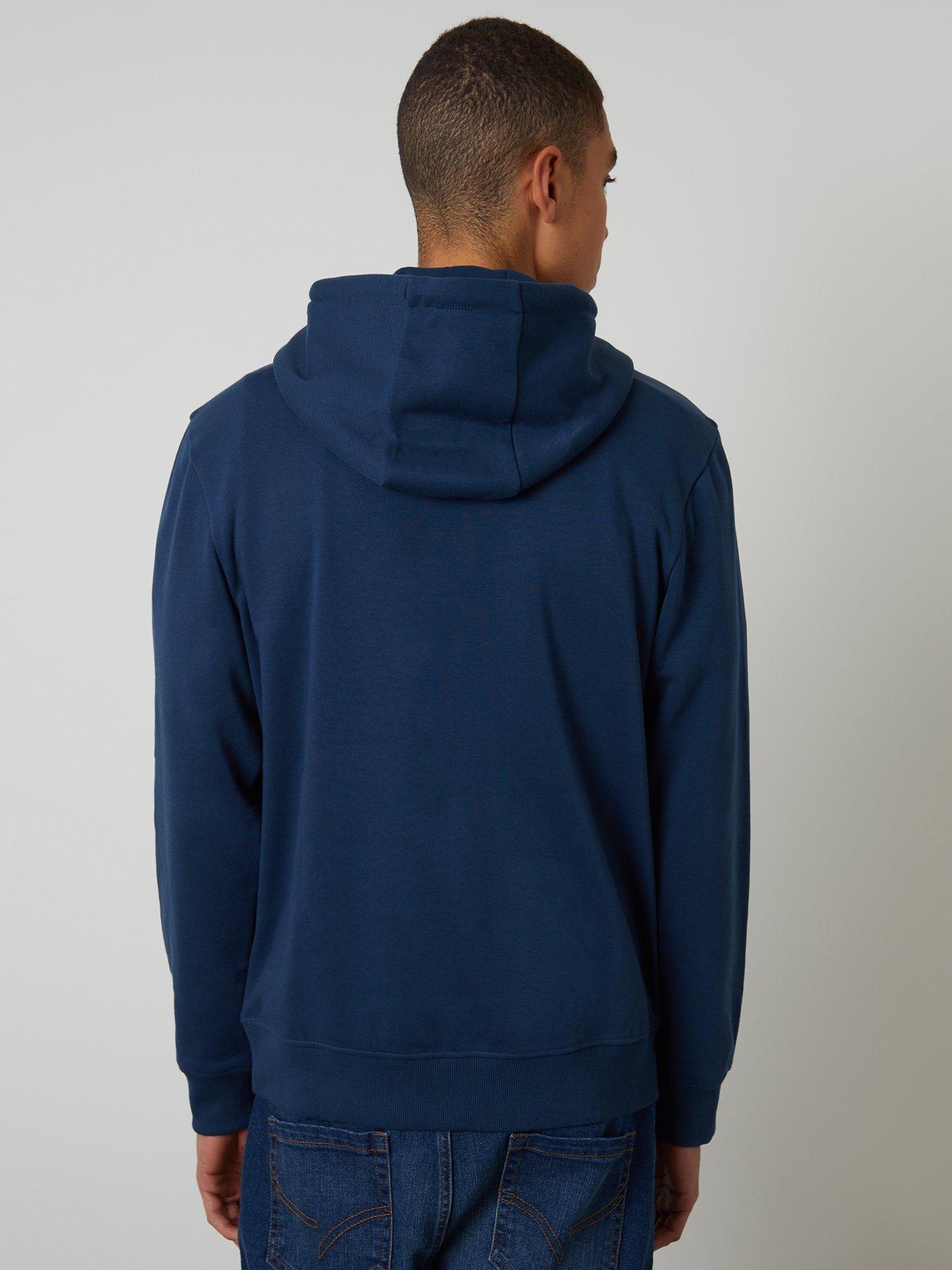 Image 2 of 4 of Threadbare Cotton Rich Overhead Hoodie In Light Blue
