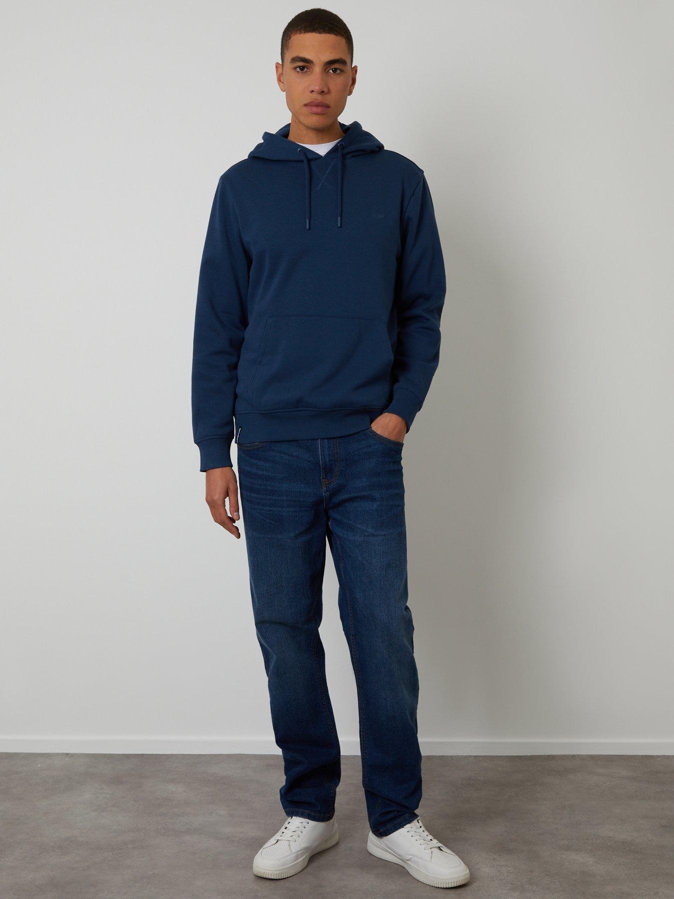 Image 3 of 4 of Threadbare Cotton Rich Overhead Hoodie In Light Blue