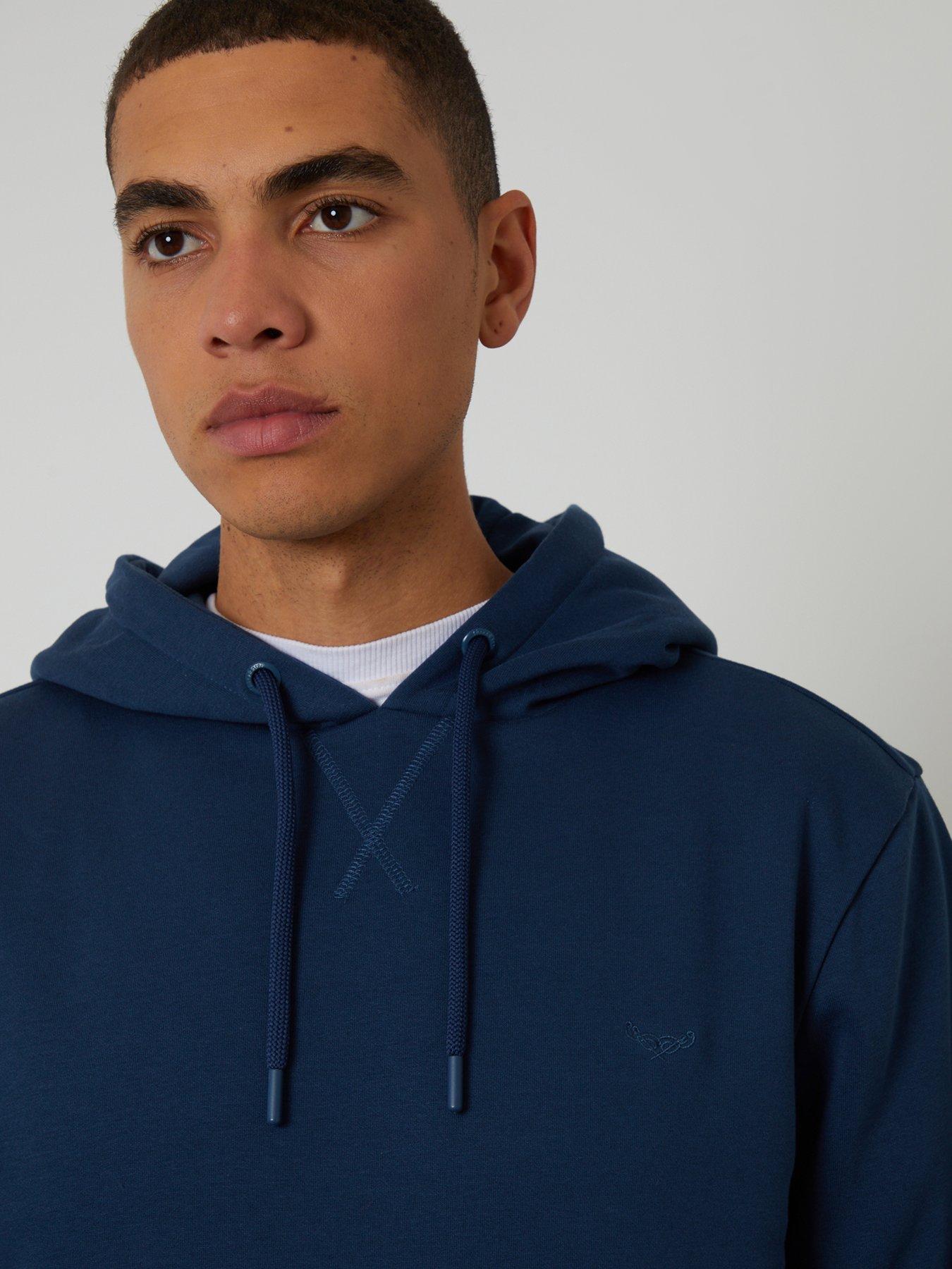 Image 4 of 4 of Threadbare Cotton Rich Overhead Hoodie In Light Blue