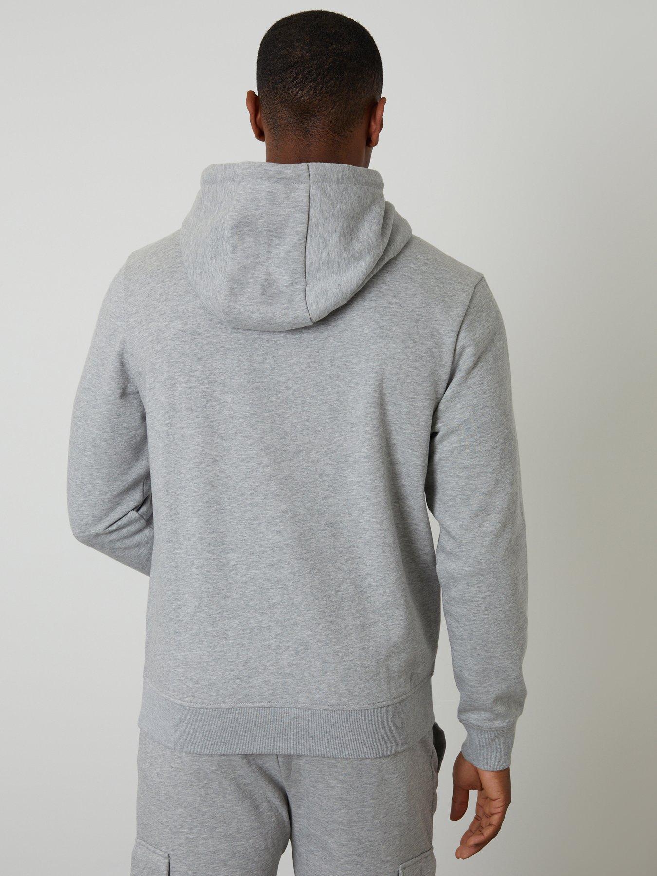 Image 2 of 4 of Threadbare Cotton Rich Overhead Hoodie In Grey Marl