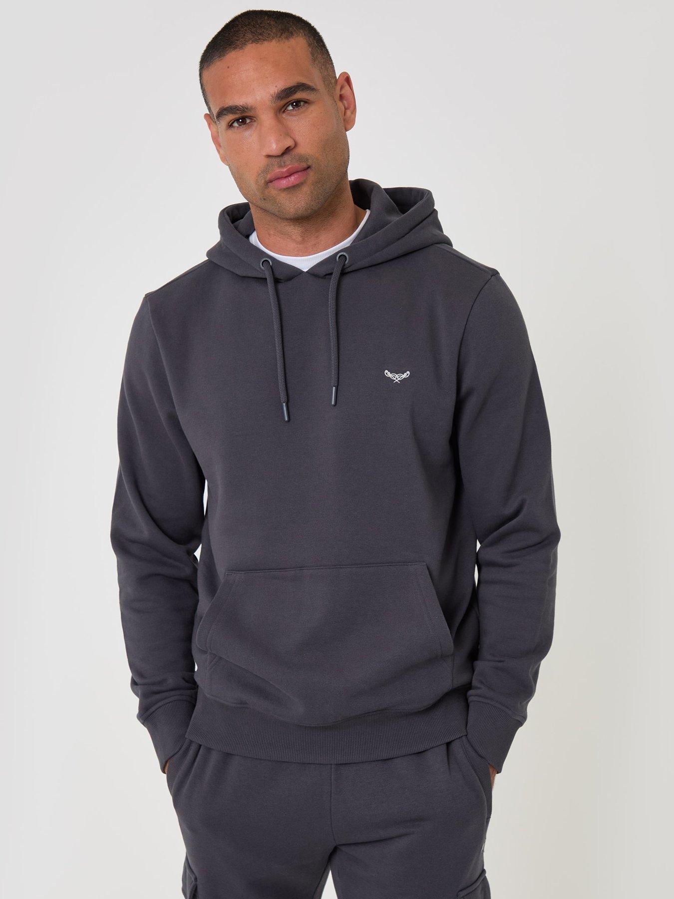 Image 1 of 5 of Threadbare Mens Cotton Rich 280gsm Overhead Hoodie - Grey