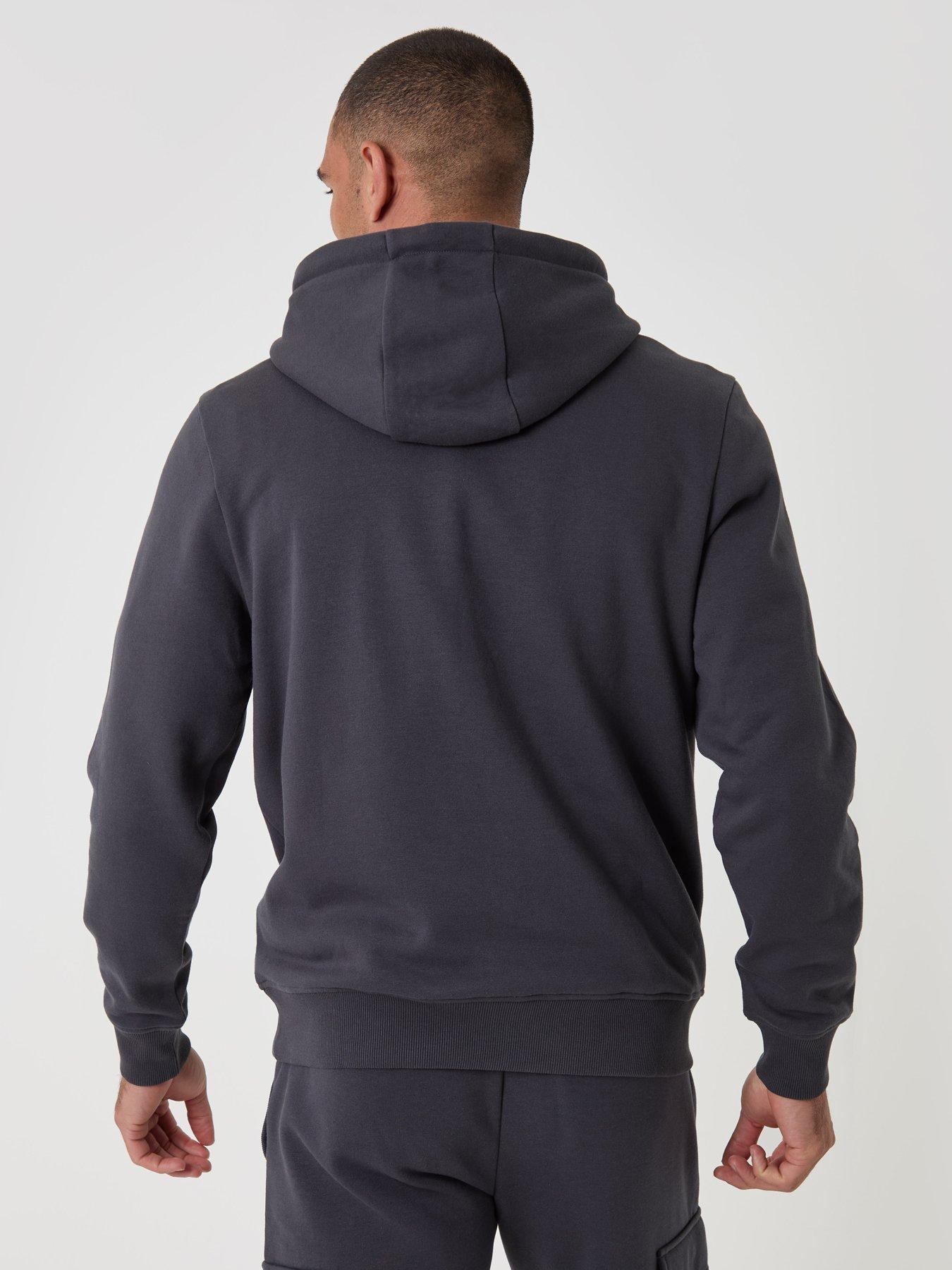 Image 2 of 5 of Threadbare Mens Cotton Rich 280gsm Overhead Hoodie - Grey