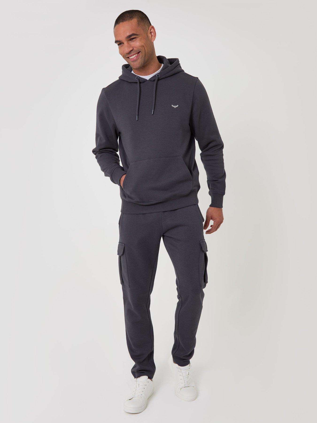 Image 3 of 5 of Threadbare Mens Cotton Rich 280gsm Overhead Hoodie - Grey