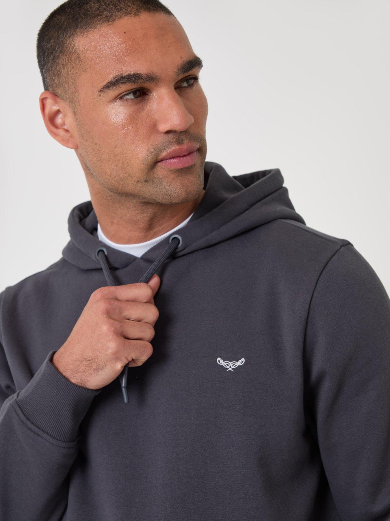 Image 4 of 5 of Threadbare Mens Cotton Rich 280gsm Overhead Hoodie - Grey