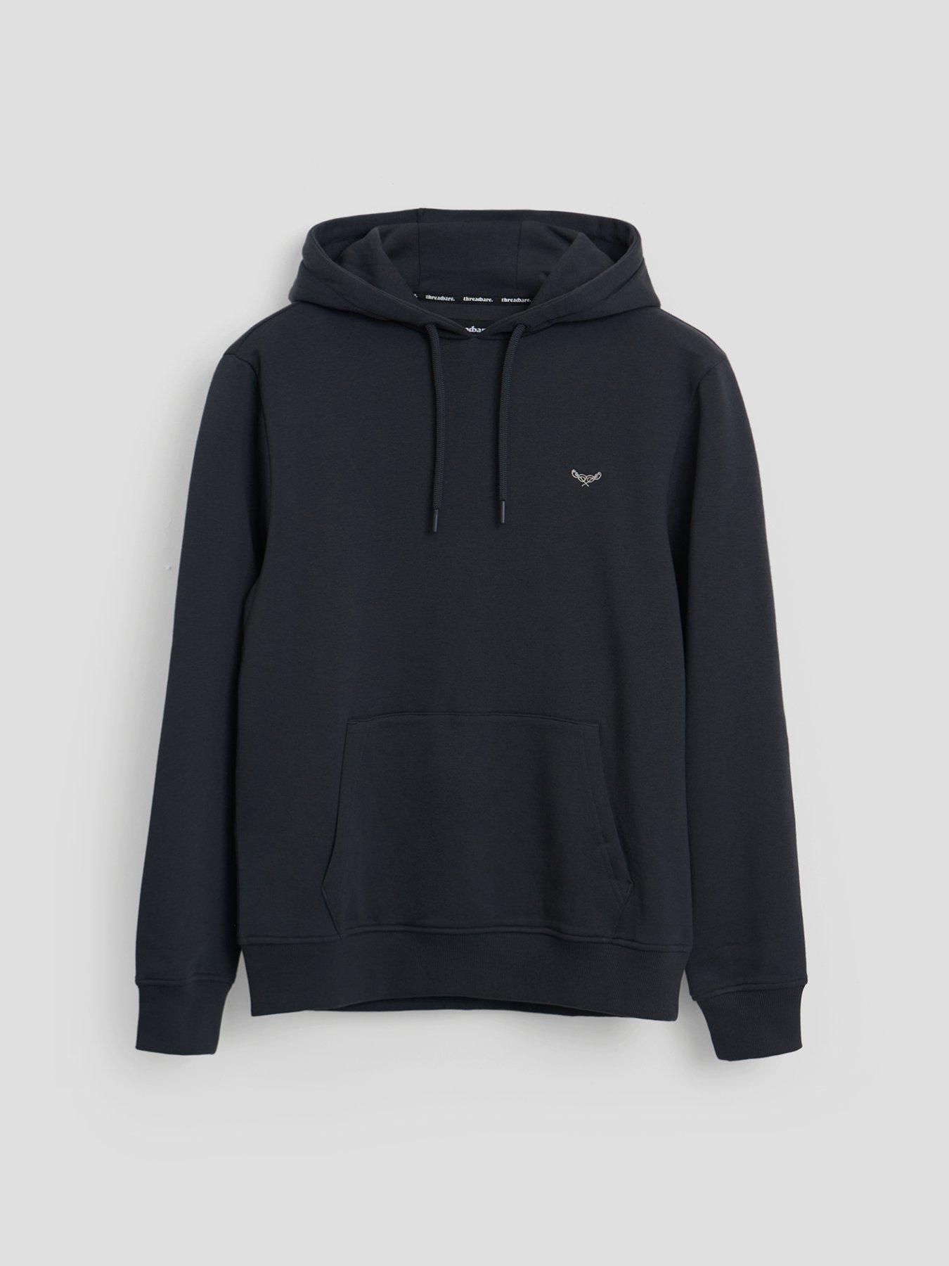 Image 5 of 5 of Threadbare Mens Cotton Rich 280gsm Overhead Hoodie - Grey