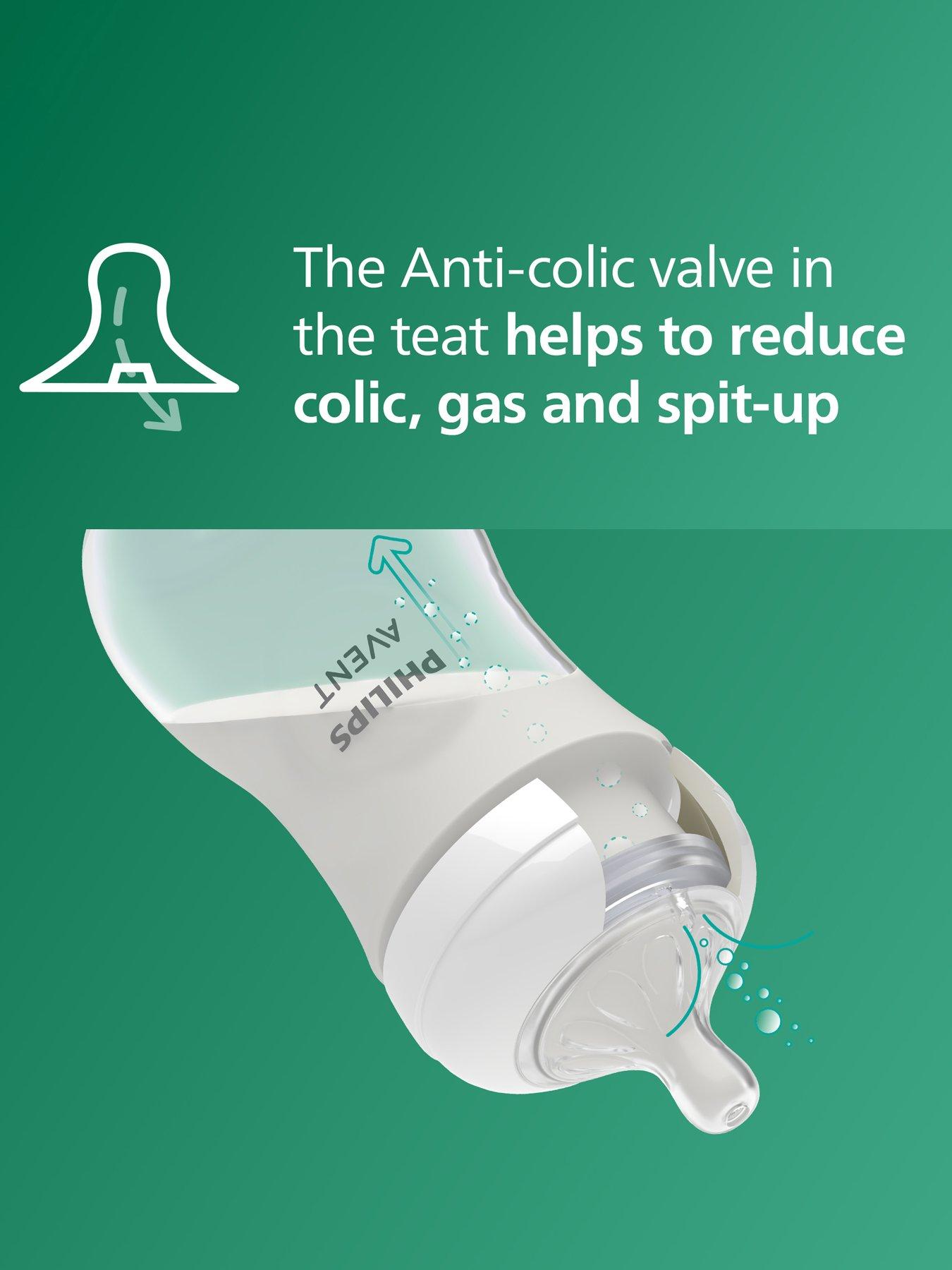 Image 5 of 7 of Avent Philips Avent Natural Response Glass Baby Bottles 8oz/240 ml with Medium Flow Teats (Flow 3