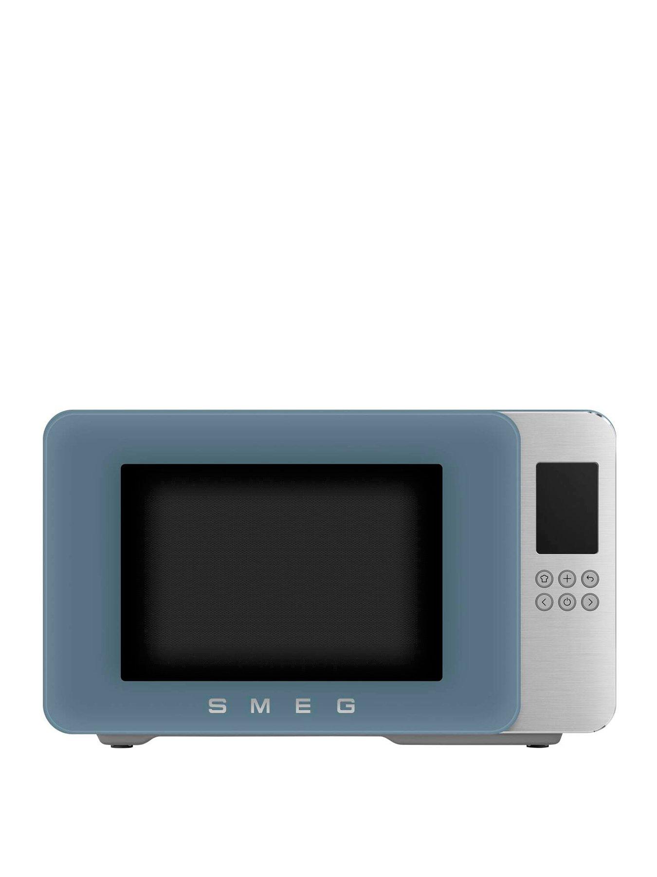 Smeg Microwave with Grill, Storm Blue