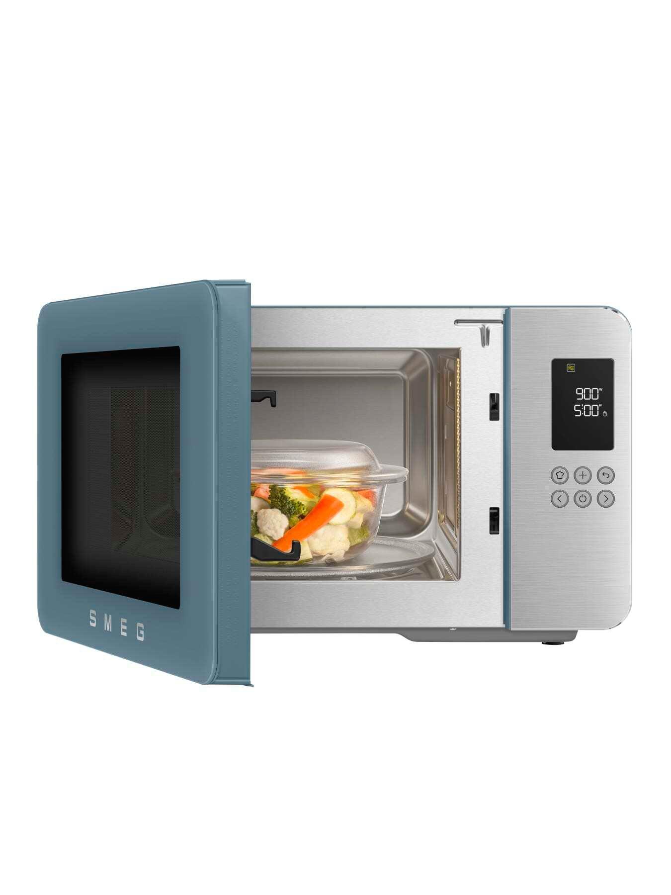 Image 6 of 7 of Smeg Microwave with Grill, Storm Blue
