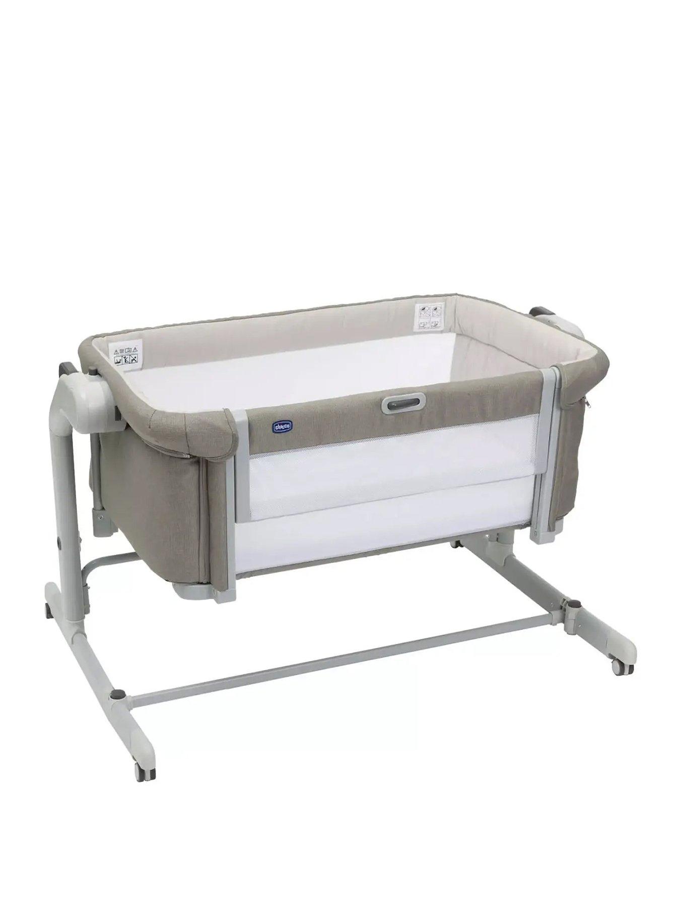 Chicco Next2Me Magic Evo Bedside Crib with 3D Mesh Mattress, Desert Taupe