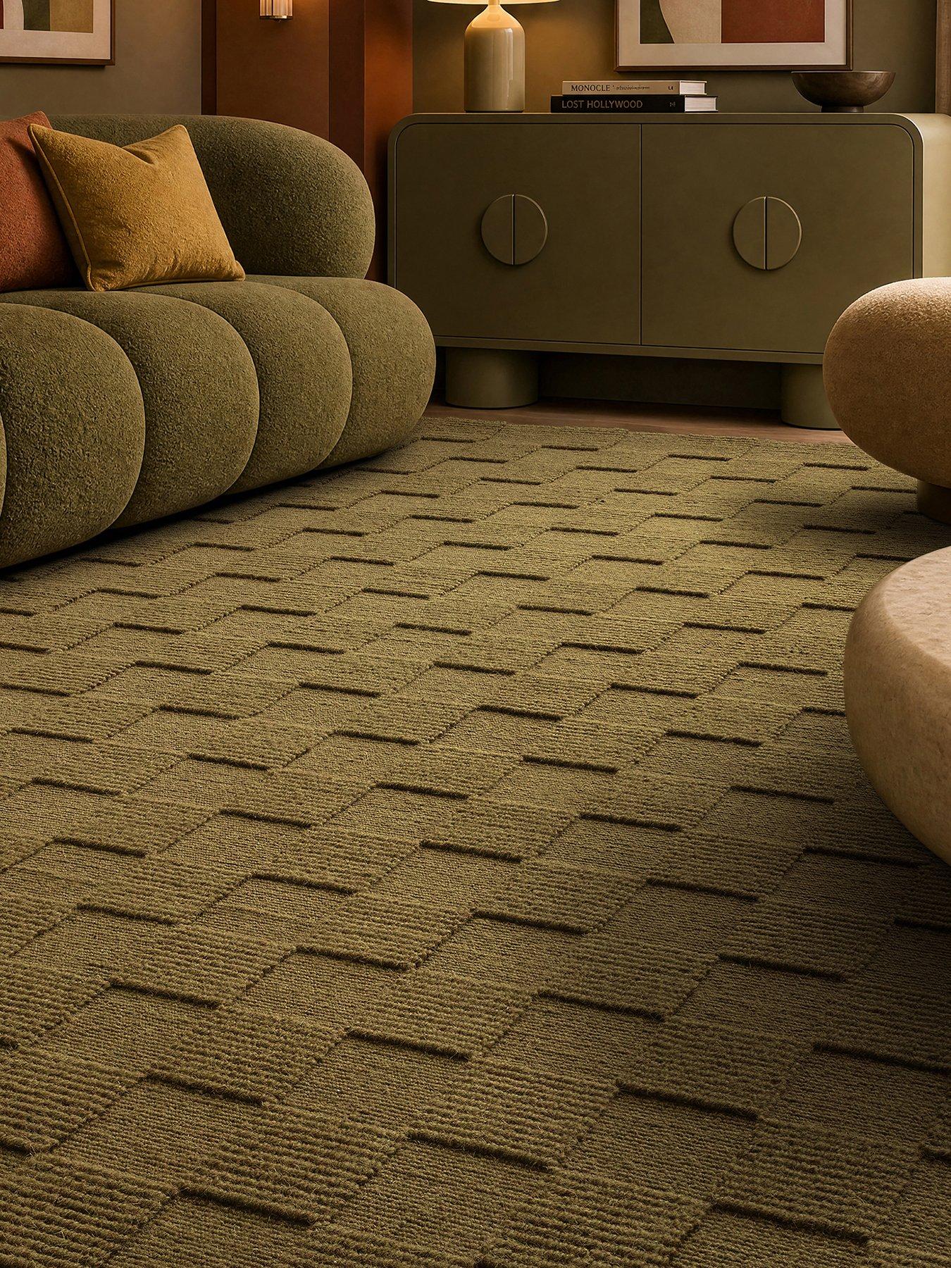 Image 1 of 7 of Asiatic Mercer Rug Olive 120 X 170